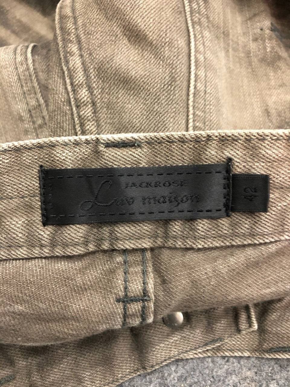 JACKROSE × Japanese Brand Rare🔥Thrashed Jackrose Printed Denim Flared Size US 30 / EU 46 - 9 Thumbnail