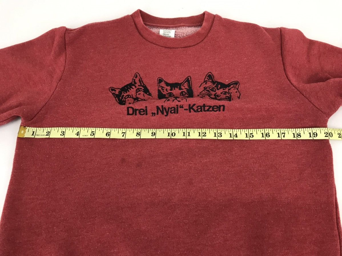 Japanese Brand Graniphs Drei Nyai Katzen Cat Name Sweatshirt Cat Spell Out Size S / US 4 / IT 40 - 8 Thumbnail
