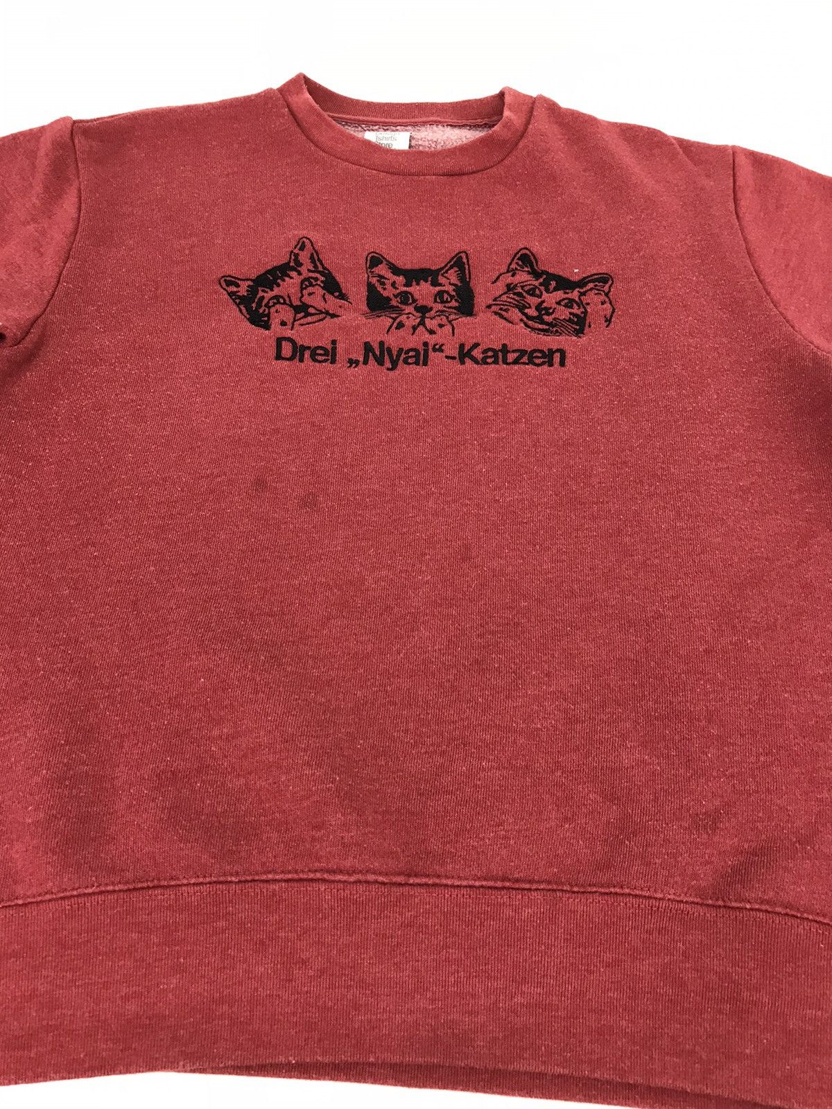 Japanese Brand Graniphs Drei Nyai Katzen Cat Name Sweatshirt Cat Spell Out Size S / US 4 / IT 40 - 3 Thumbnail