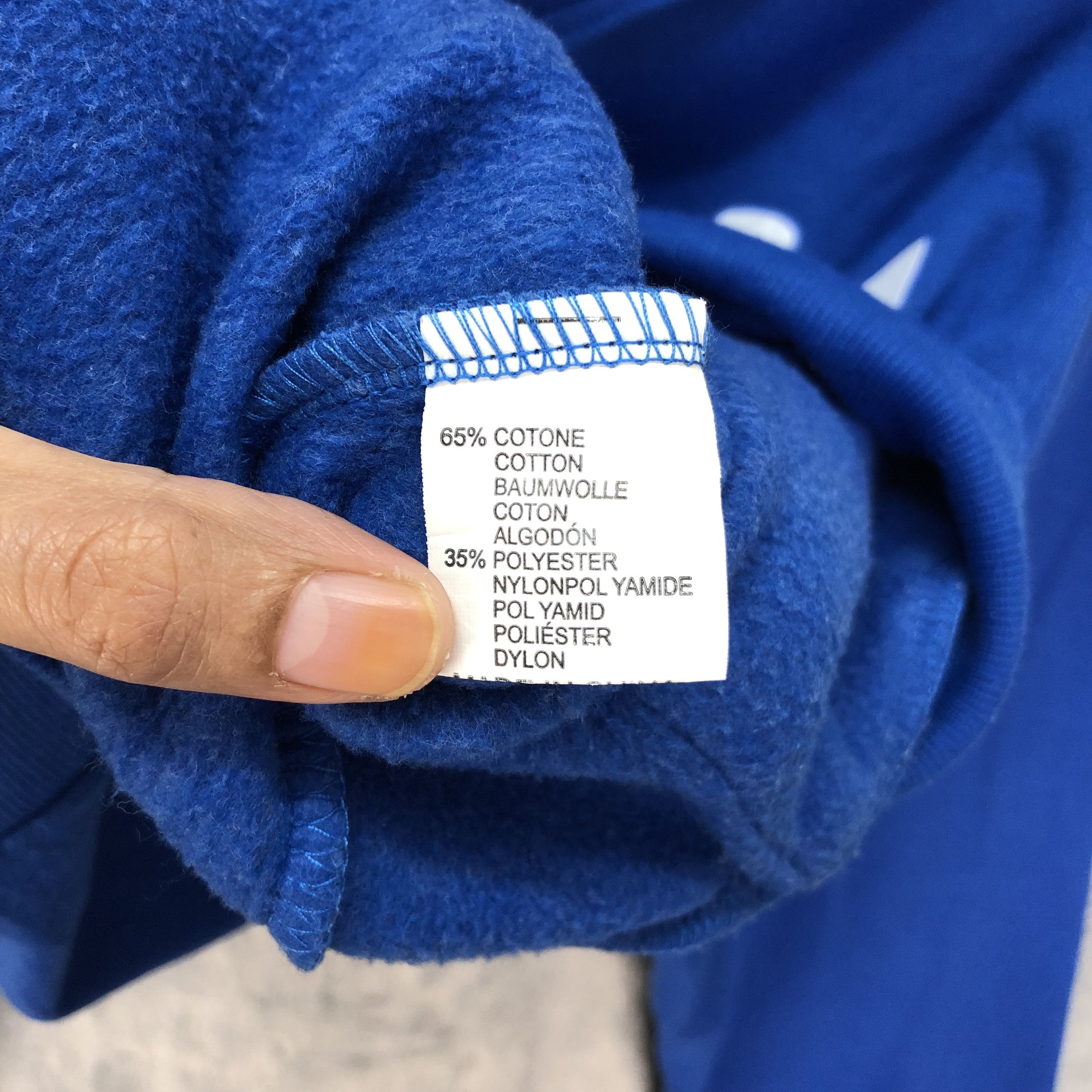 Other ITALIA Big Logo Pullover Blue Hoodies #4739-166 Size M / US 6-8 / IT 42-44 - 9 Thumbnail