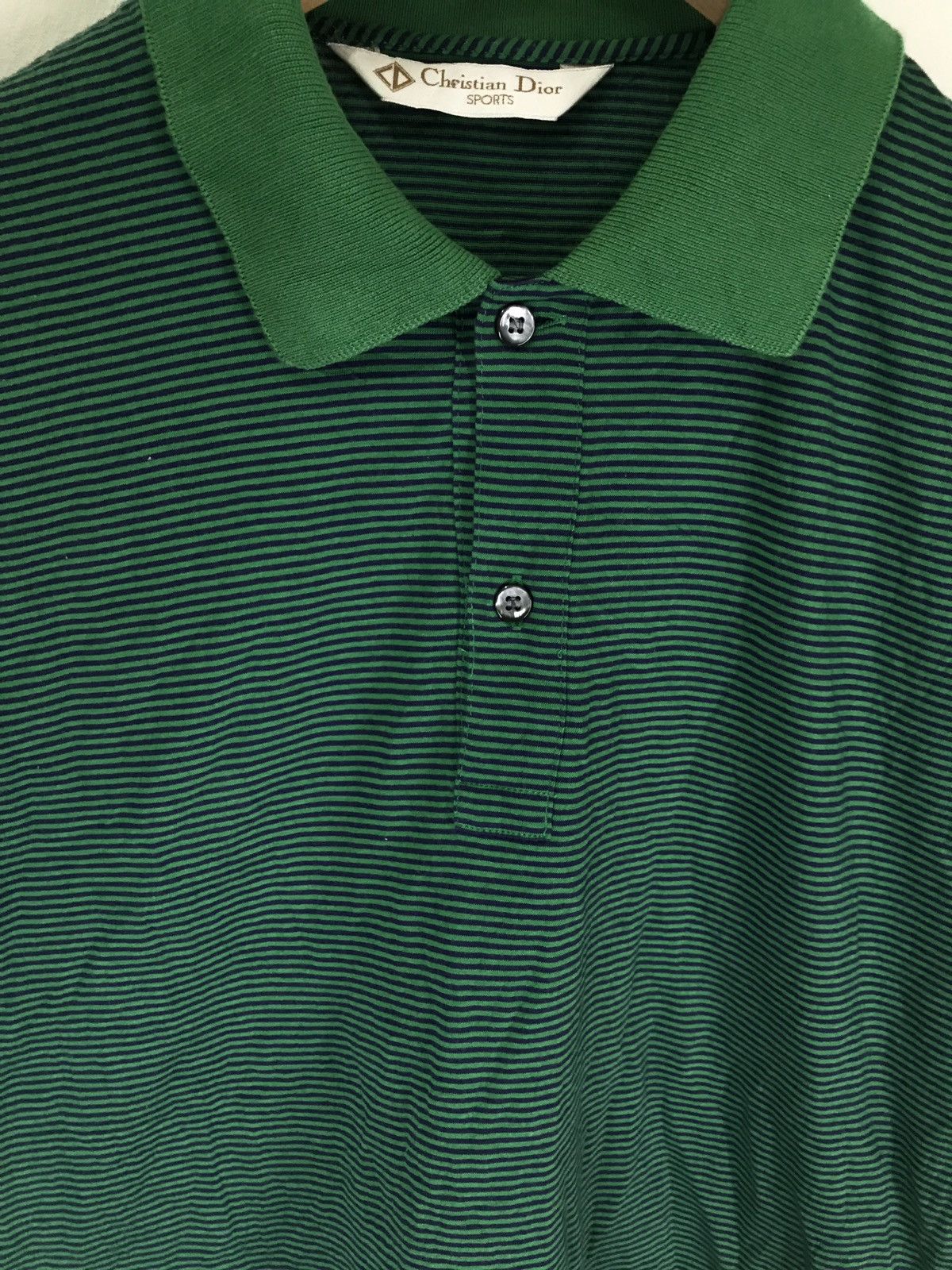 Christian Dior Monsieur Vintage Christian Dior Stripe Classic Polo Tshirt Size US L / EU 52-54 / 3 - 3 Thumbnail