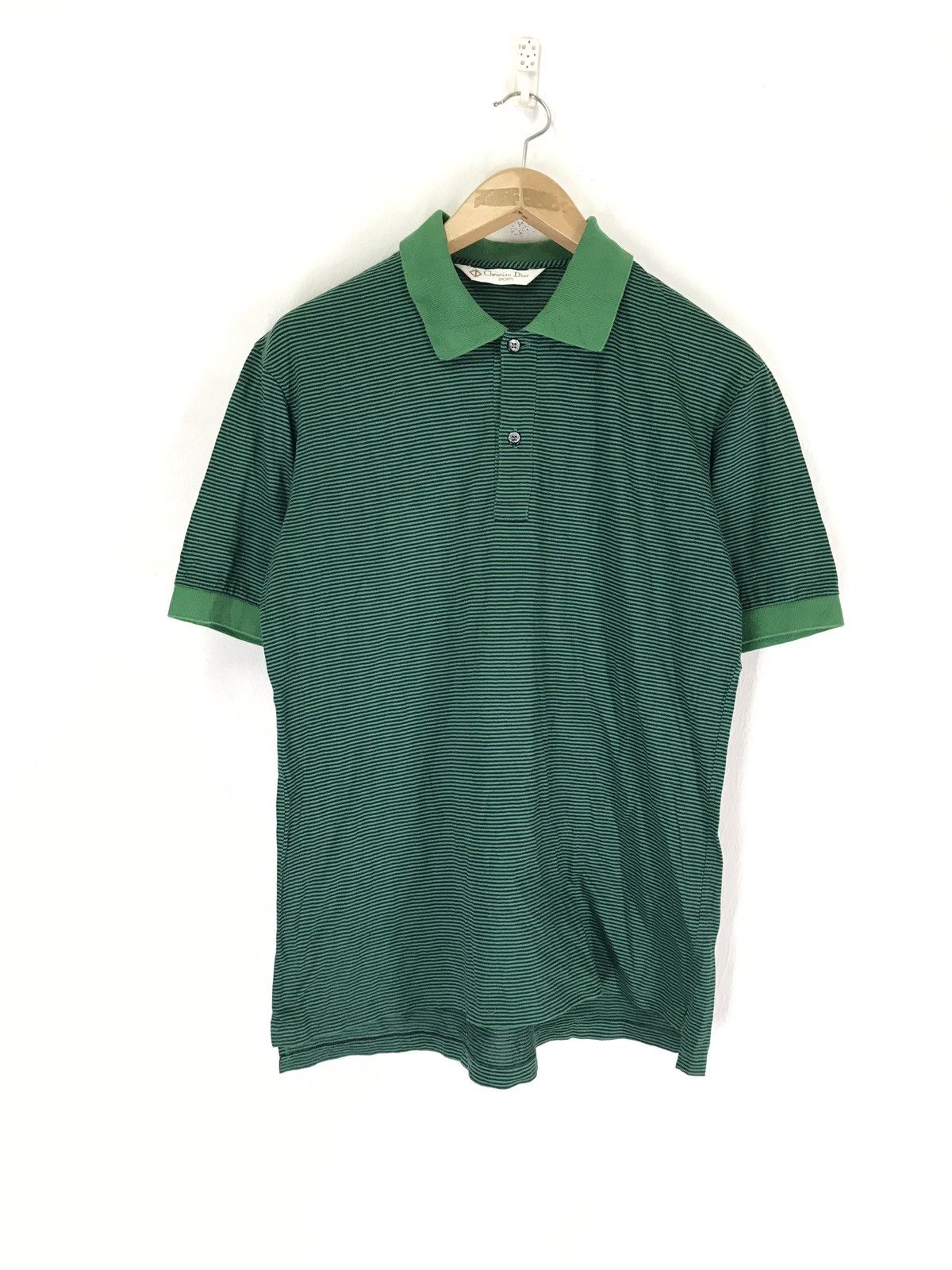 Christian Dior Monsieur Vintage Christian Dior Stripe Classic Polo Tshirt Size US L / EU 52-54 / 3 - 1 Thumbnail