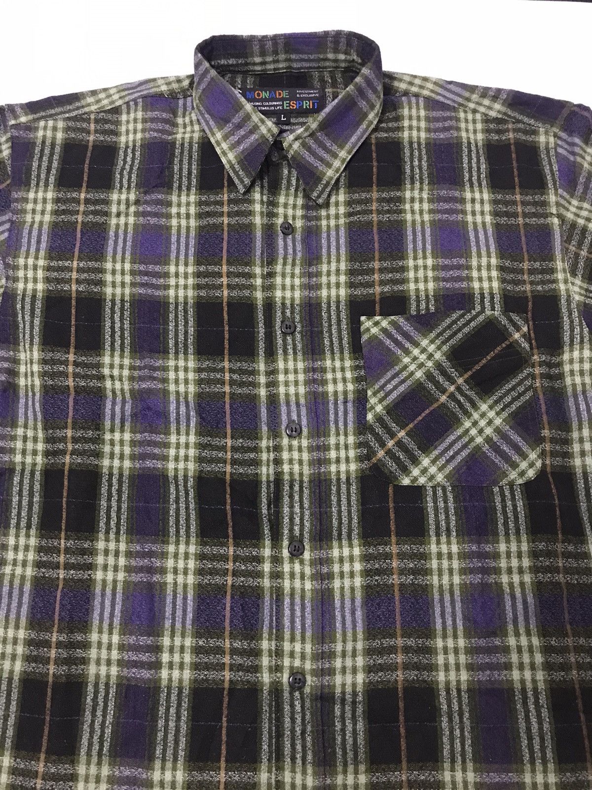 Esprit Vintage Monade Esprit Flannel Plaid Checked Classic Tartan Size US L / EU 52-54 / 3 - 3 Thumbnail