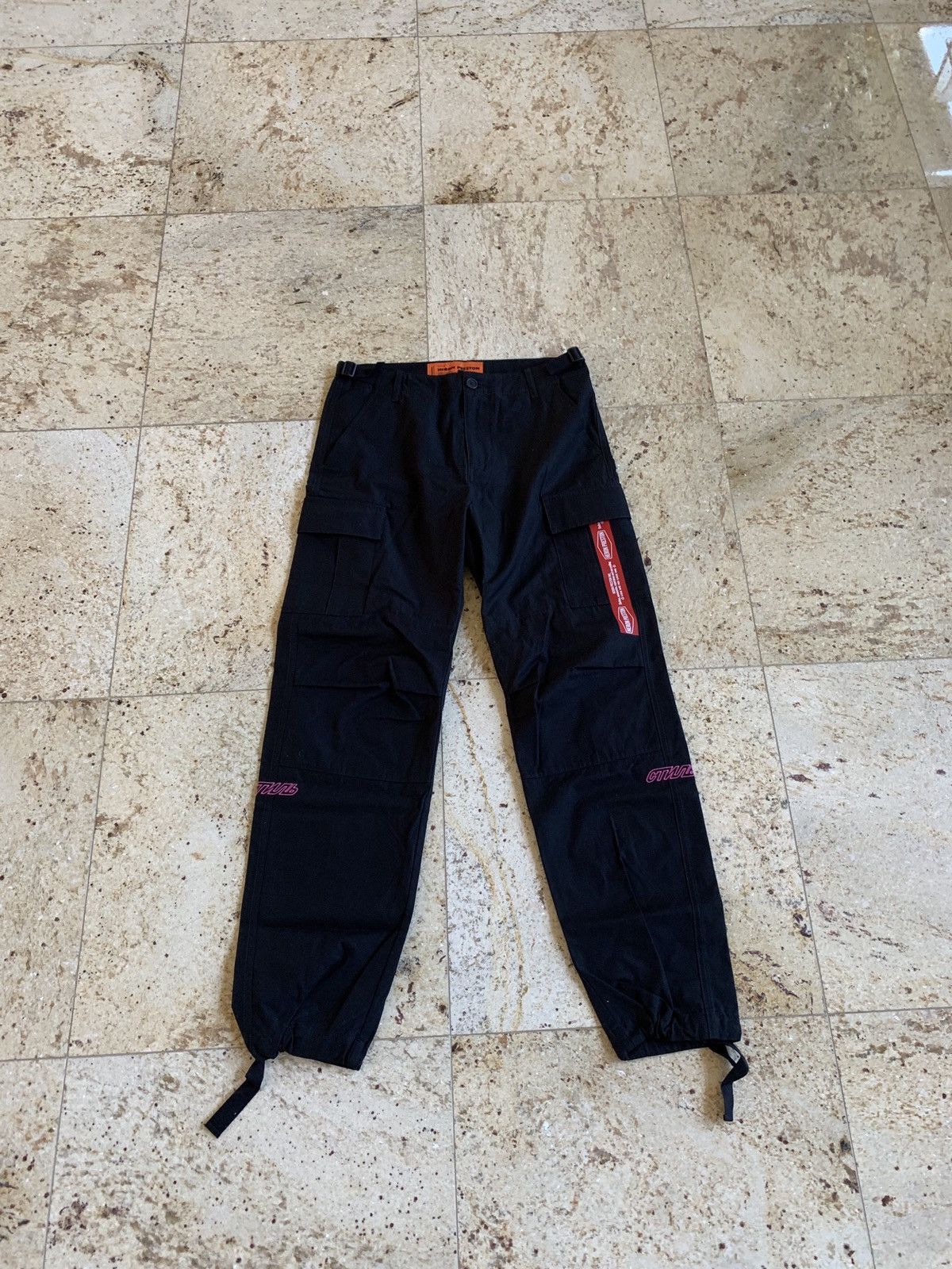 Heron Preston Cargo Trousers Logo In Pink Size US 28 / EU 44 - 1 Thumbnail