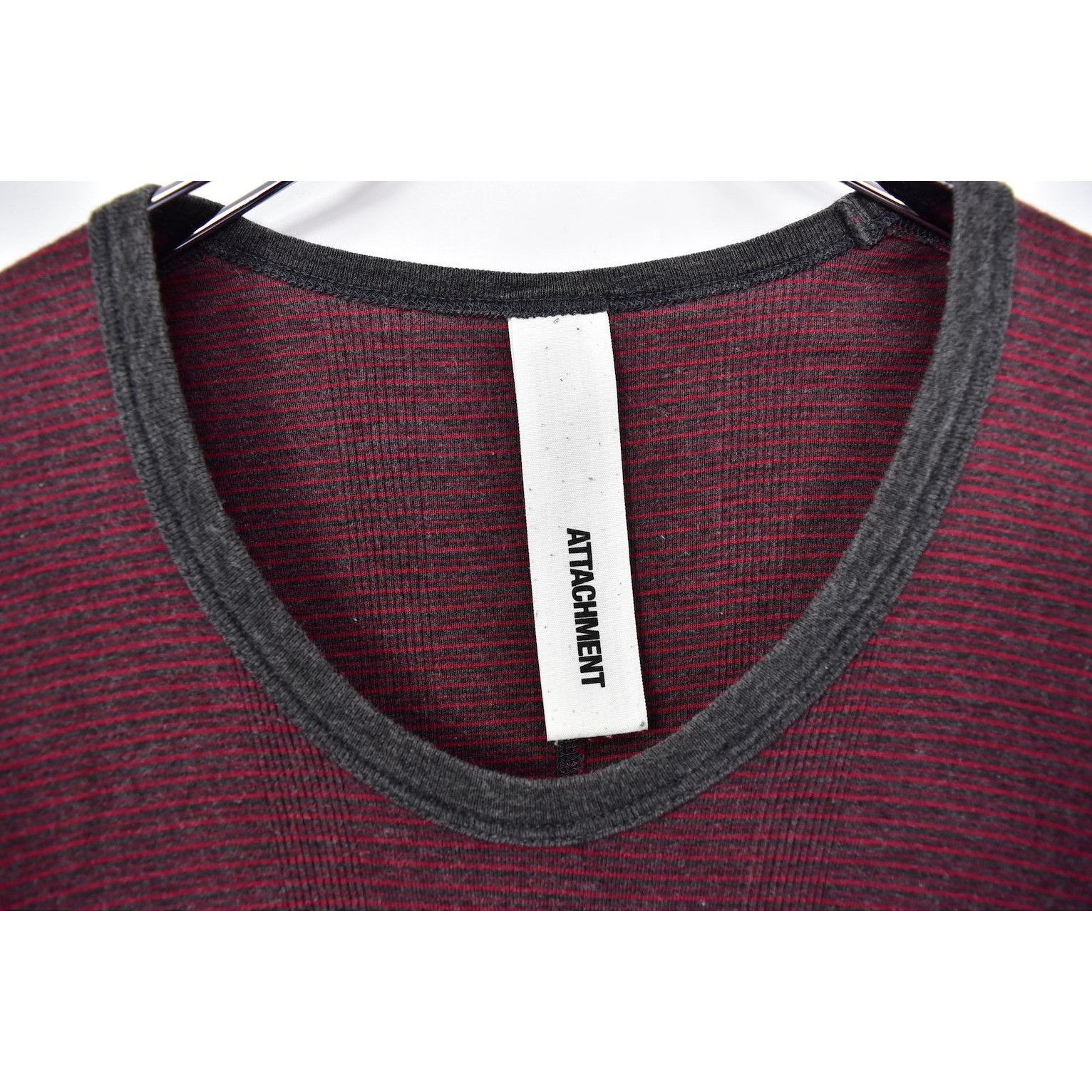 Attachment × Kazuyuki Kumagai Attachment stripe thin t-shirt long sleeve 29176 - 863 50 Size US M / EU 48-50 / 2 - 3 Thumbnail