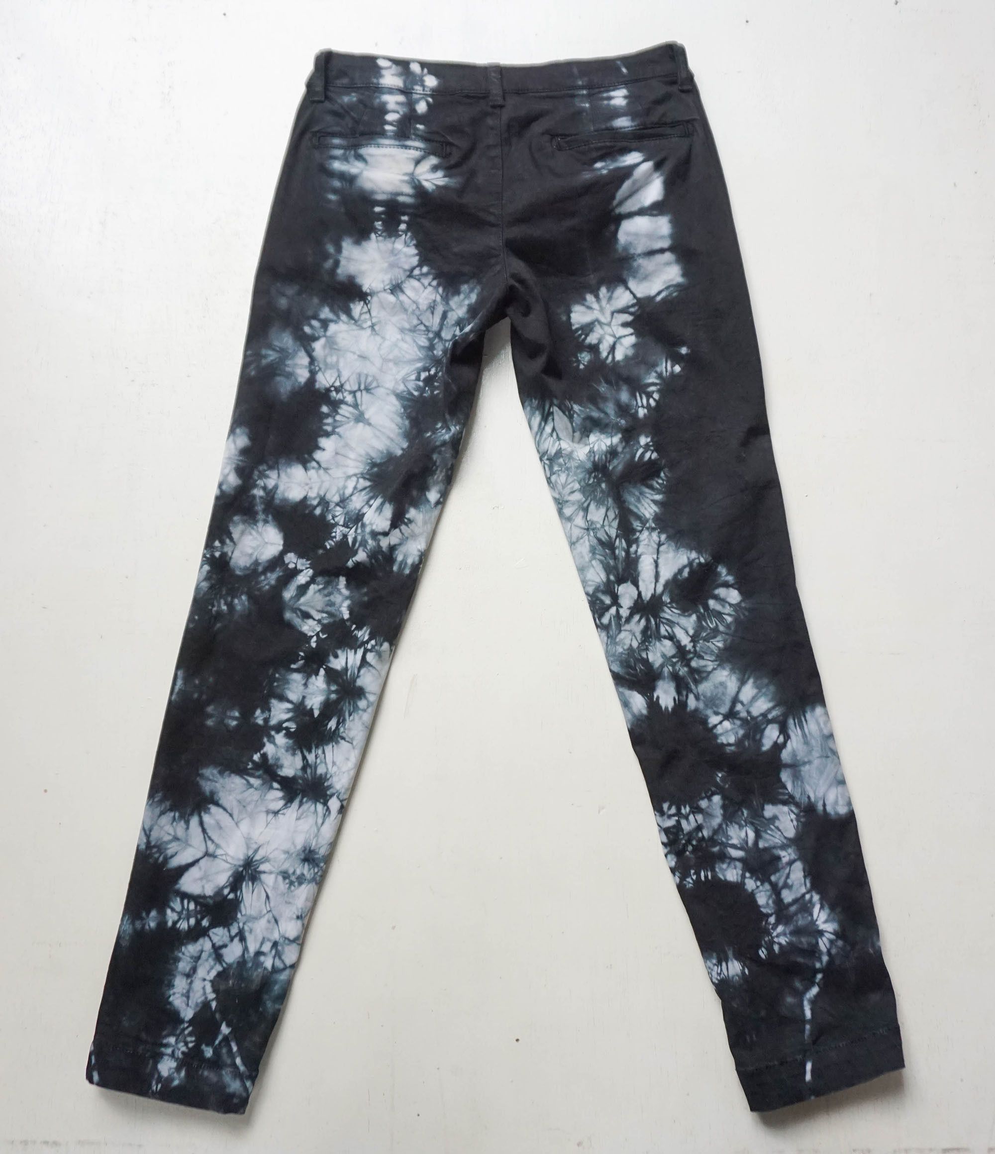Sisley SISLEY Tie-Dye Slim Fit Stretch Pants Size 27" / US 4 / IT 40 - 2 Thumbnail
