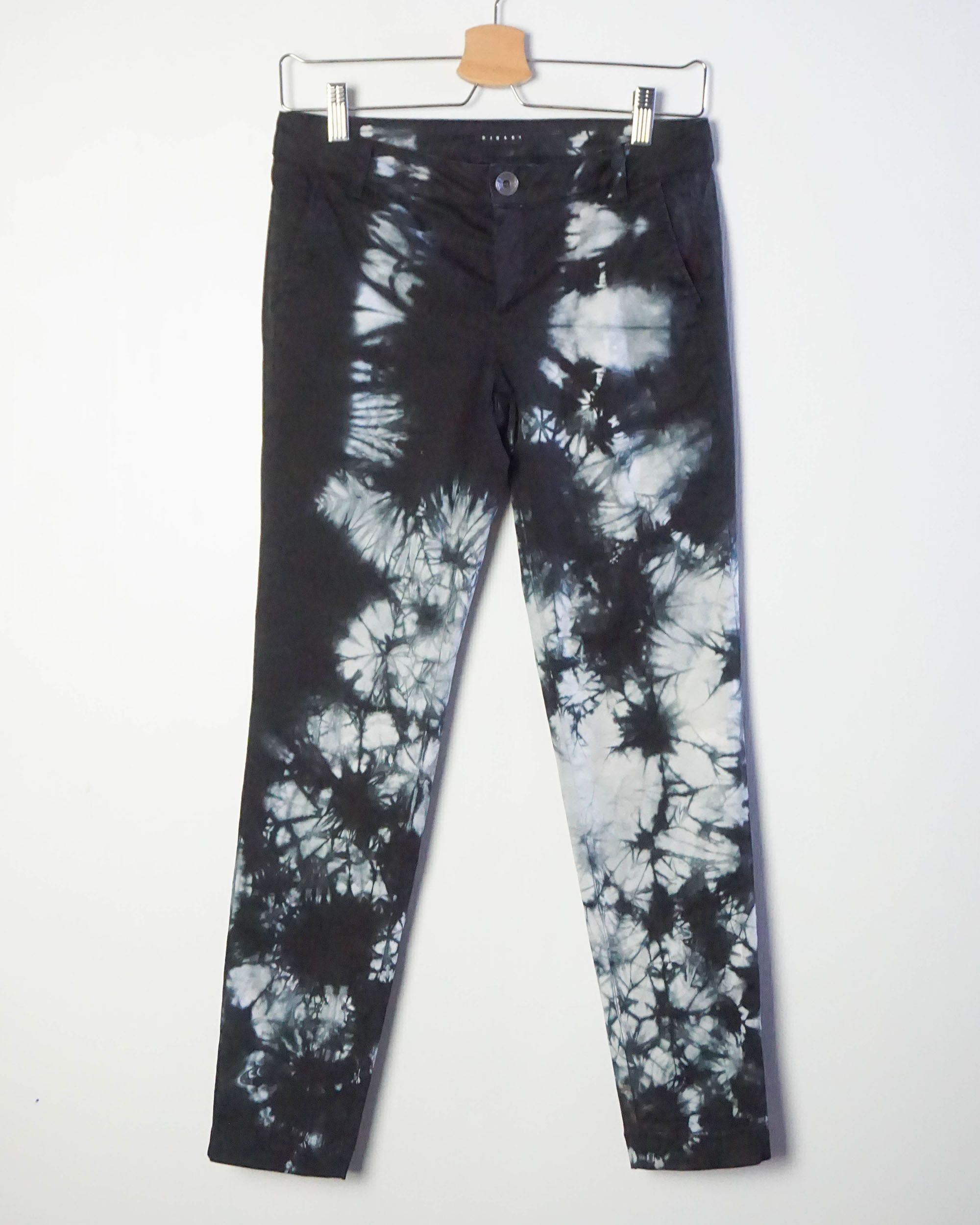 Sisley SISLEY Tie-Dye Slim Fit Stretch Pants Size 27" / US 4 / IT 40 - 19 Thumbnail