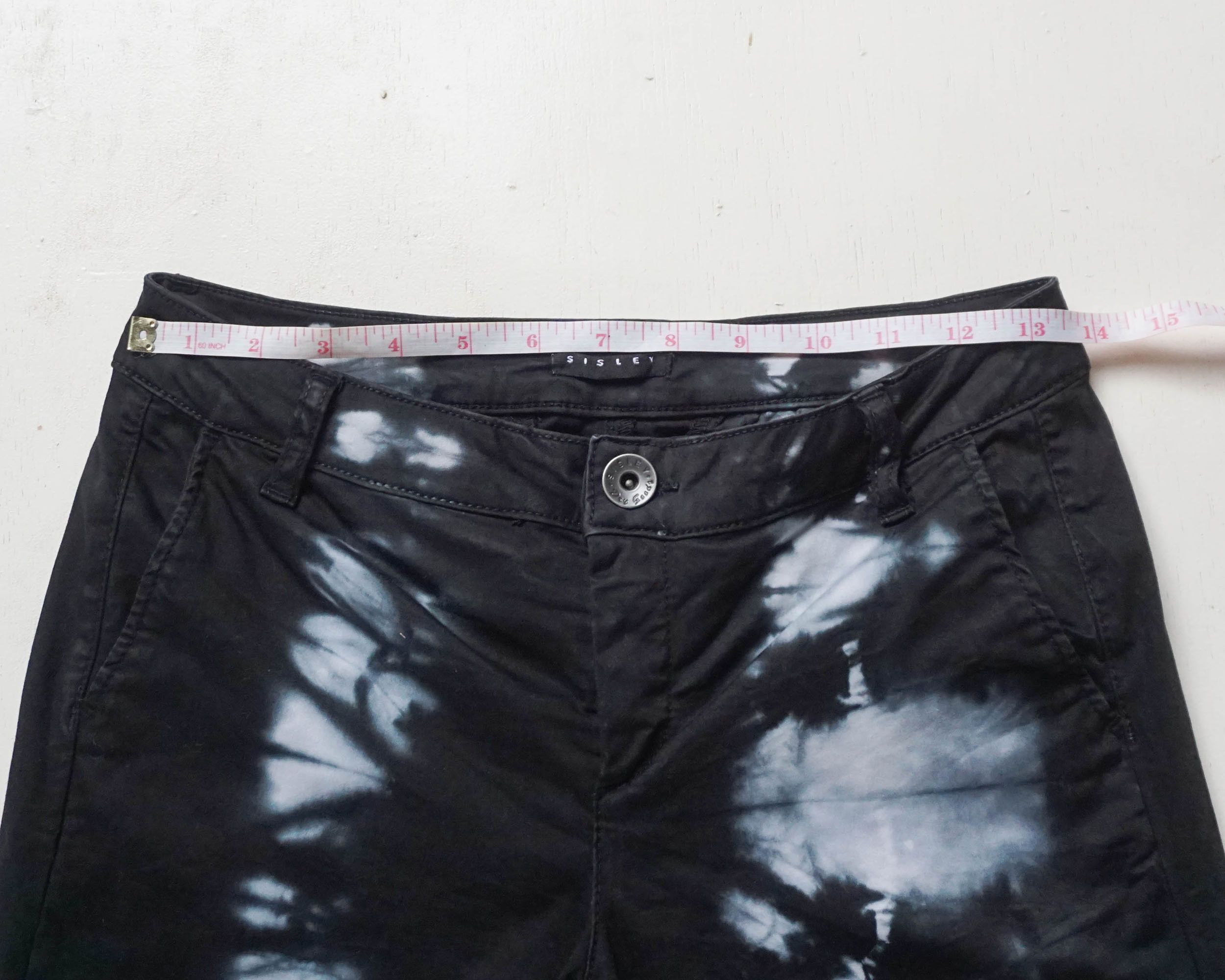 Sisley SISLEY Tie-Dye Slim Fit Stretch Pants Size 27" / US 4 / IT 40 - 9 Thumbnail