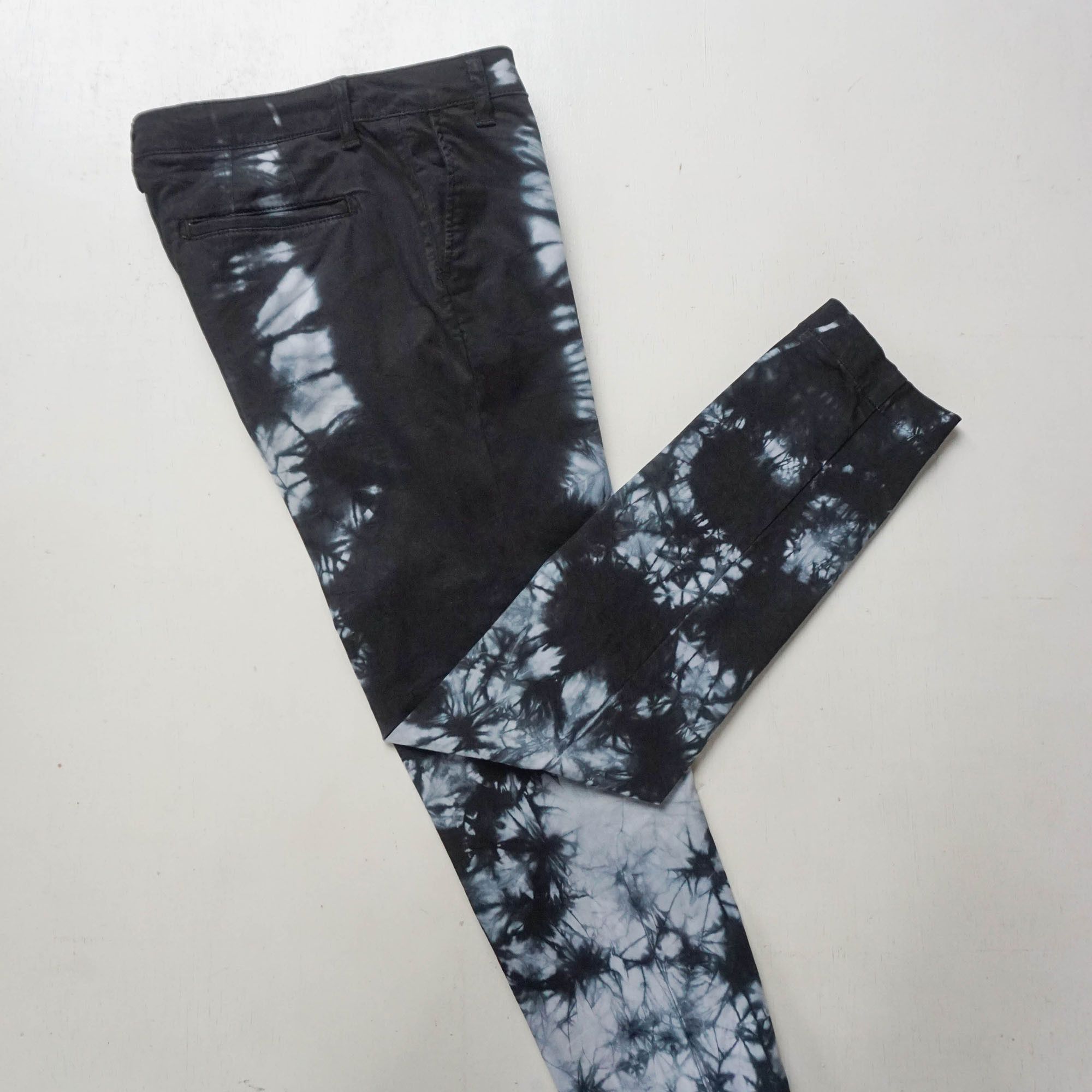 Sisley SISLEY Tie-Dye Slim Fit Stretch Pants Size 27" / US 4 / IT 40 - 8 Thumbnail