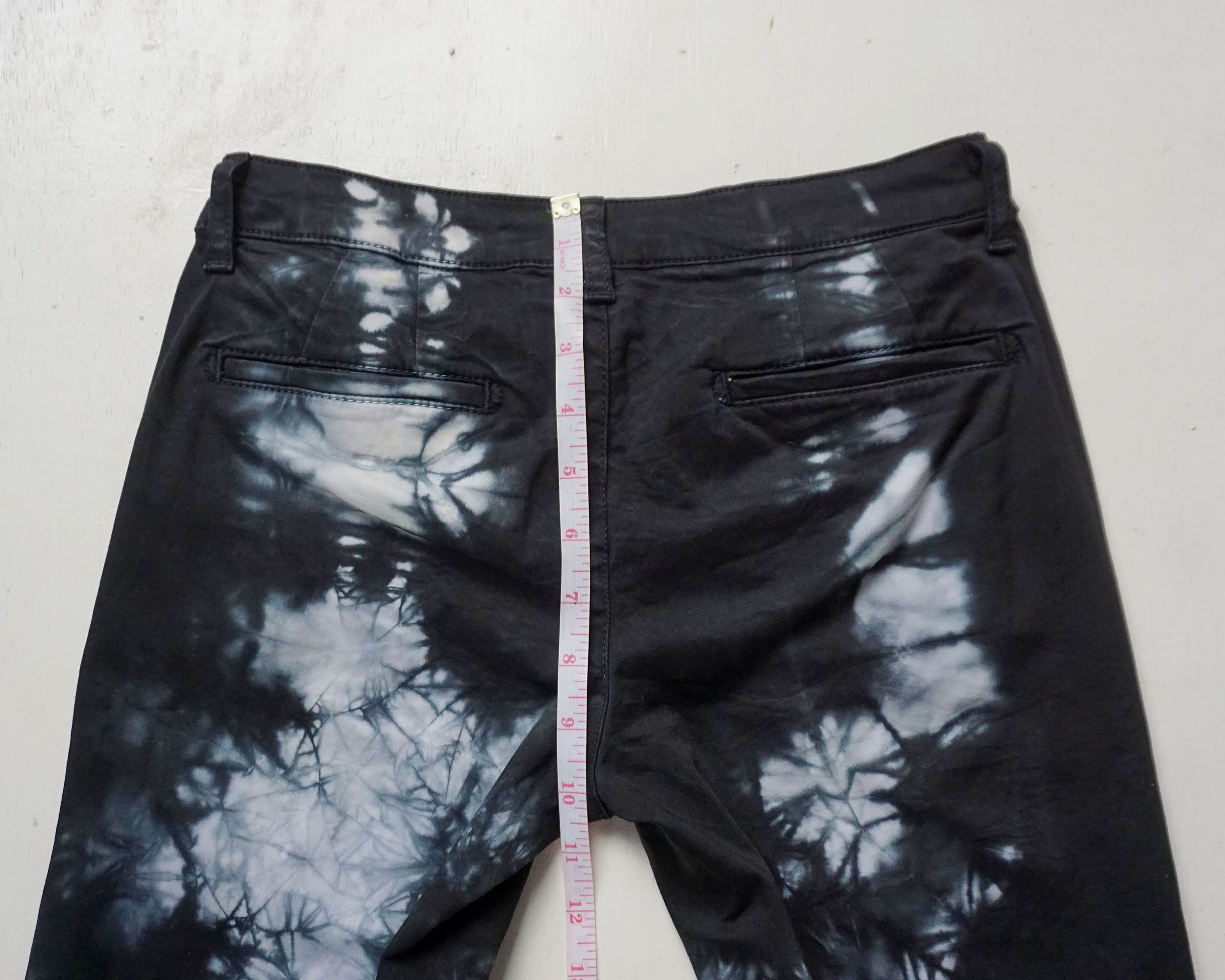 Sisley SISLEY Tie-Dye Slim Fit Stretch Pants Size 27" / US 4 / IT 40 - 14 Thumbnail