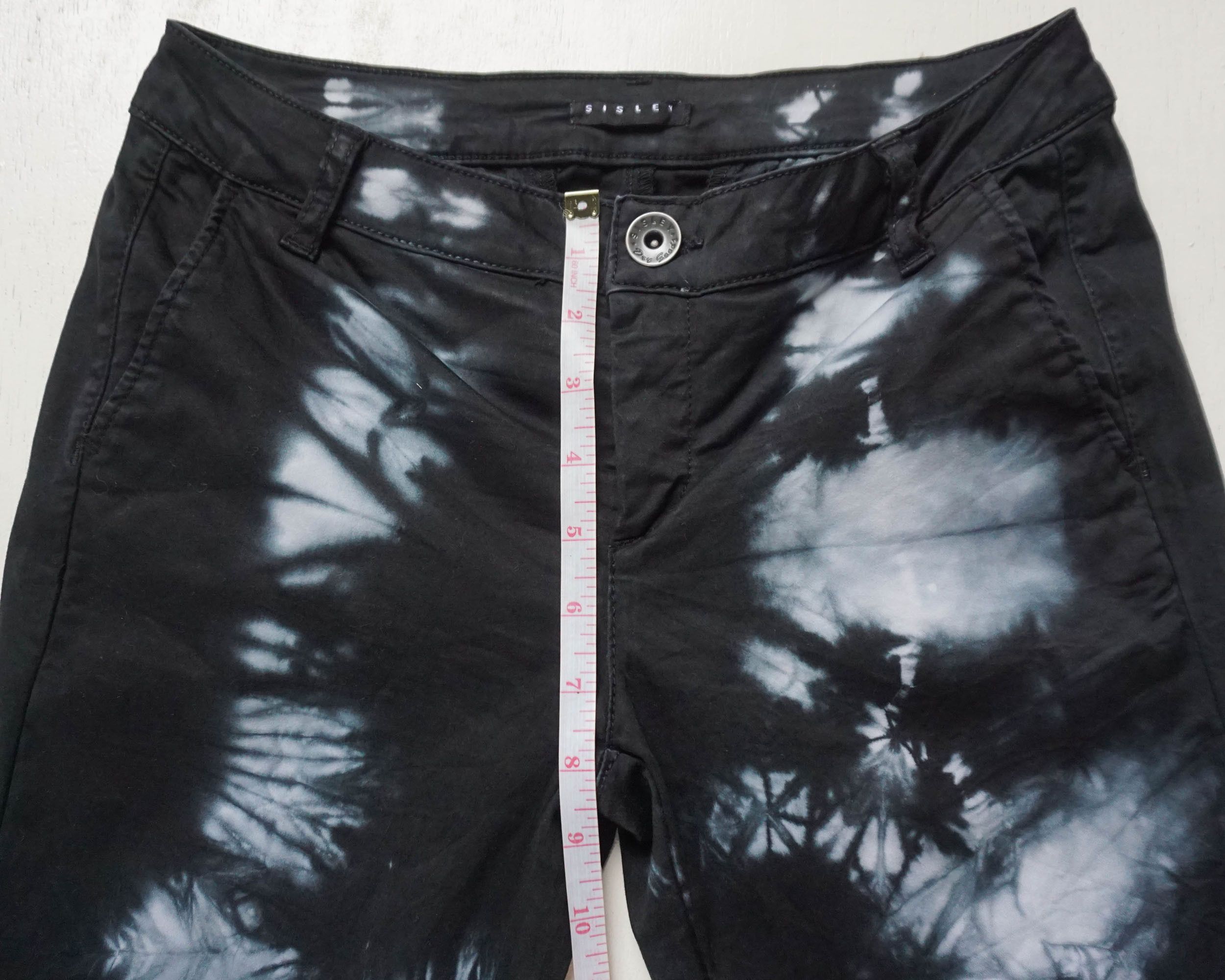 Sisley SISLEY Tie-Dye Slim Fit Stretch Pants Size 27" / US 4 / IT 40 - 12 Thumbnail