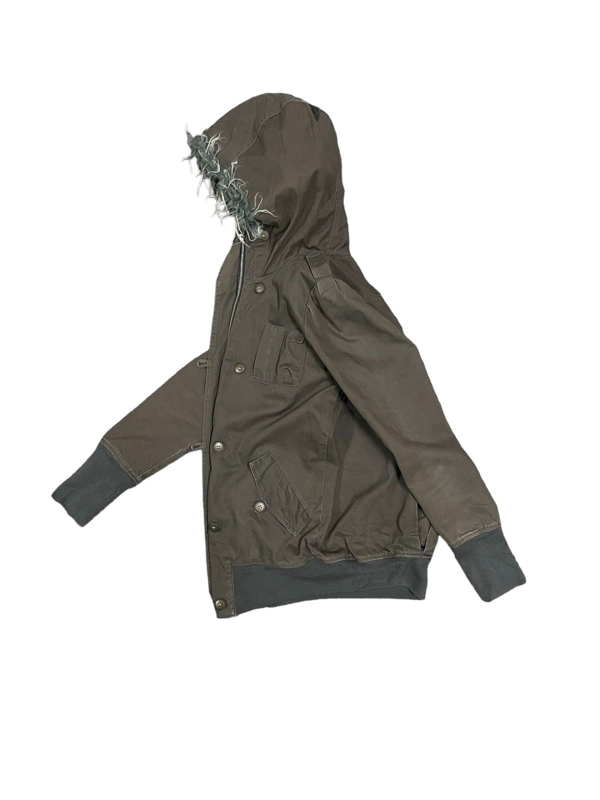 Japanese Brand Japanese Streetstyle Multipocket Mohair Hooded Jacket Size S / US 4 / IT 40 - 16 Thumbnail