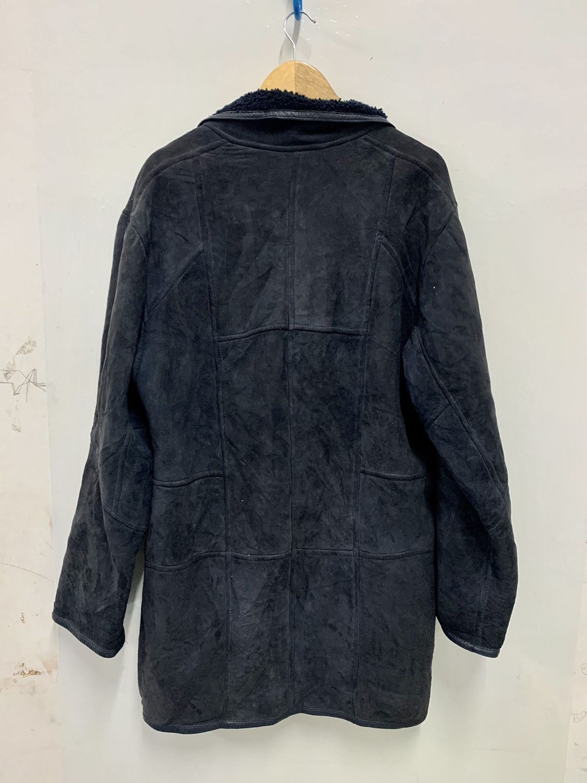 Genuine Leather Sheepskin Long Heavy Coat Size US L / EU 52-54 / 3 - 3 Thumbnail