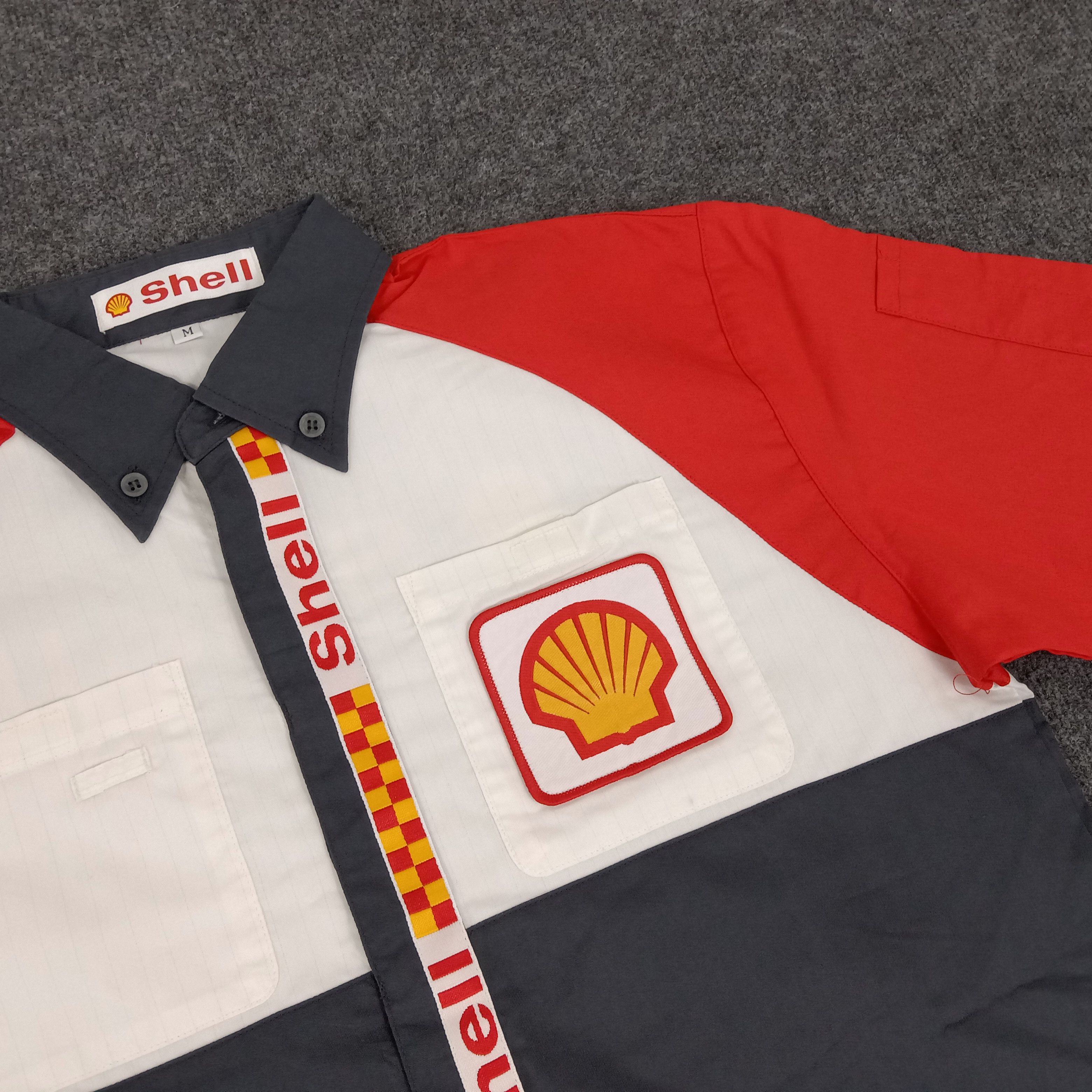 Japanese Brand × Vintage Shell Worker Button Up Shirt Size US M / EU 48-50 / 2 - 2 Thumbnail