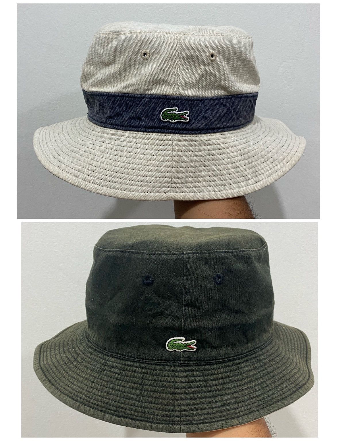 Lacoste 🔥Vintage🔥 Lacoste Reversible Bucket Hat Size ONE SIZE - 1 Thumbnail