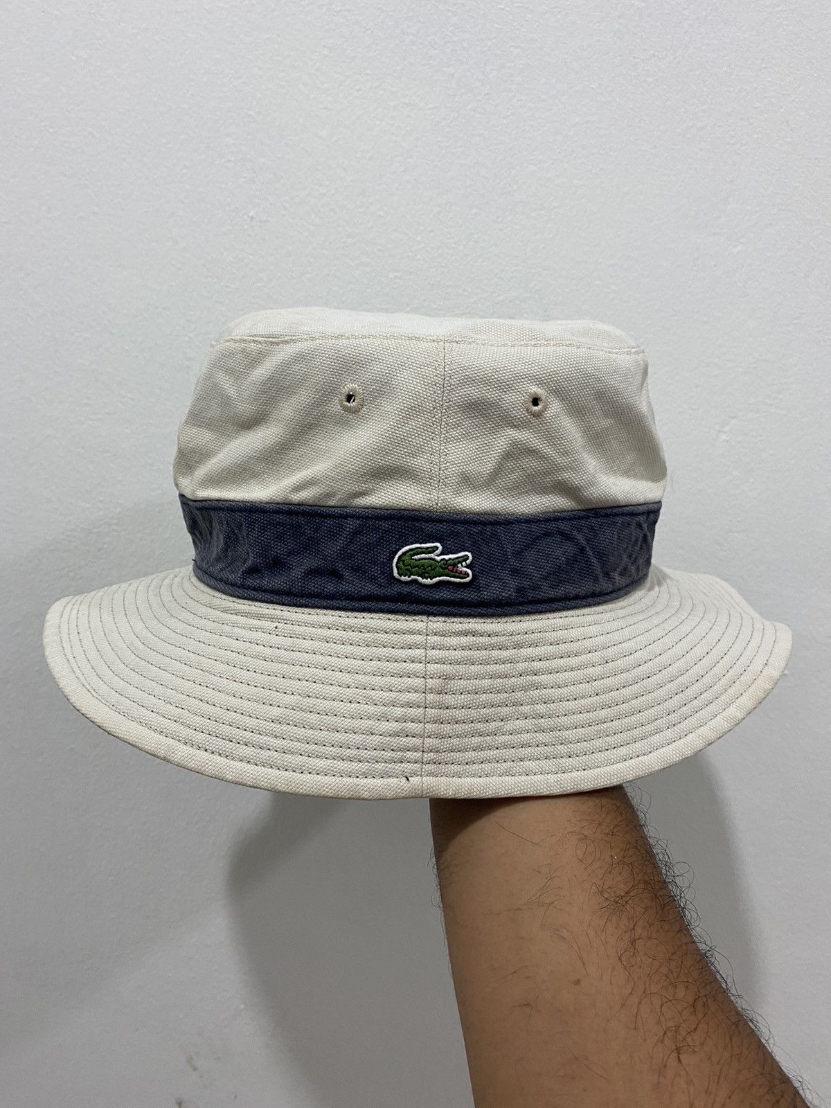 Lacoste 🔥Vintage🔥 Lacoste Reversible Bucket Hat Size ONE SIZE - 2 Thumbnail