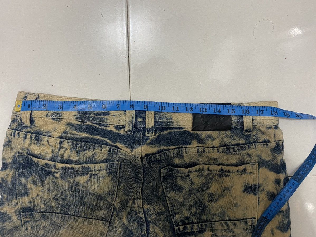 Vintage Distressed Road Narrow Acid Washed Denim Pants Size US 37 - 12 Thumbnail