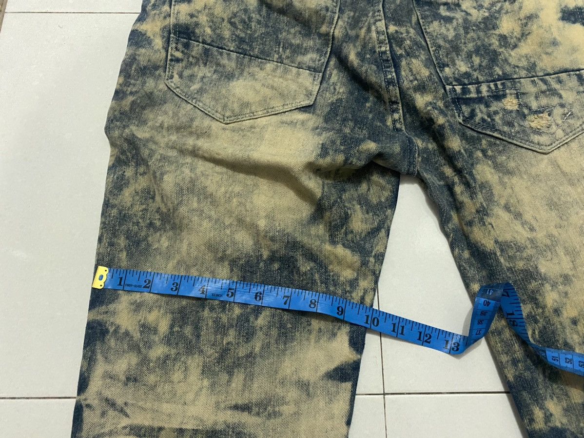 Vintage Distressed Road Narrow Acid Washed Denim Pants Size US 37 - 13 Thumbnail
