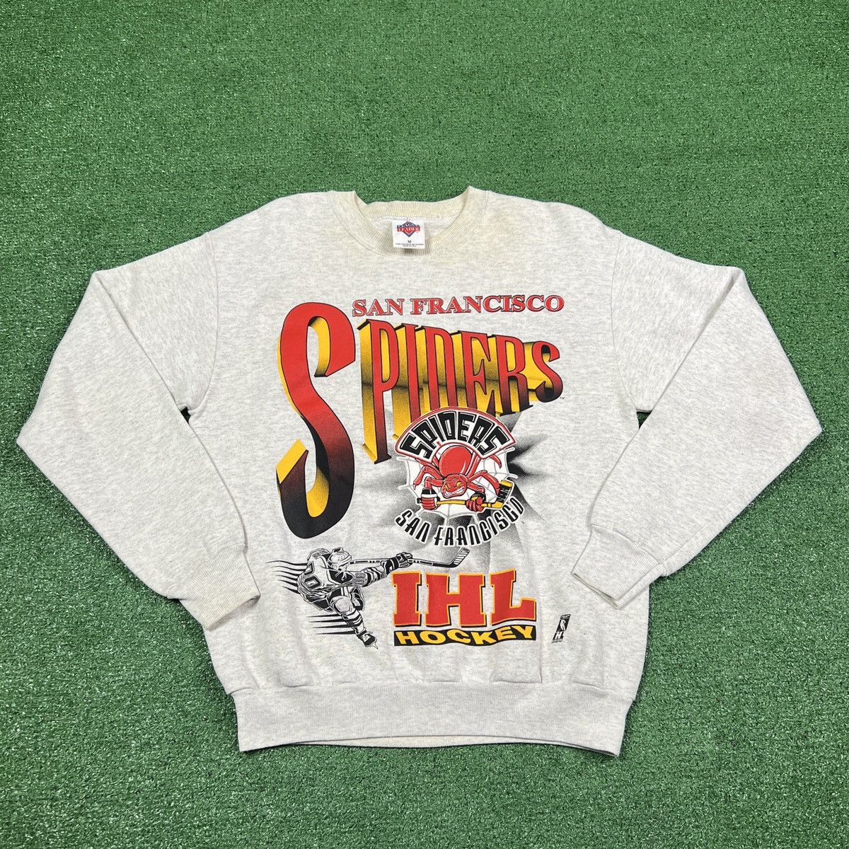 NHL × Vintage RARE Vintage 90s San Fransisco Spiders IHL Crewneck Sweater Size US M / EU 48-50 / 2 - 1 Thumbnail