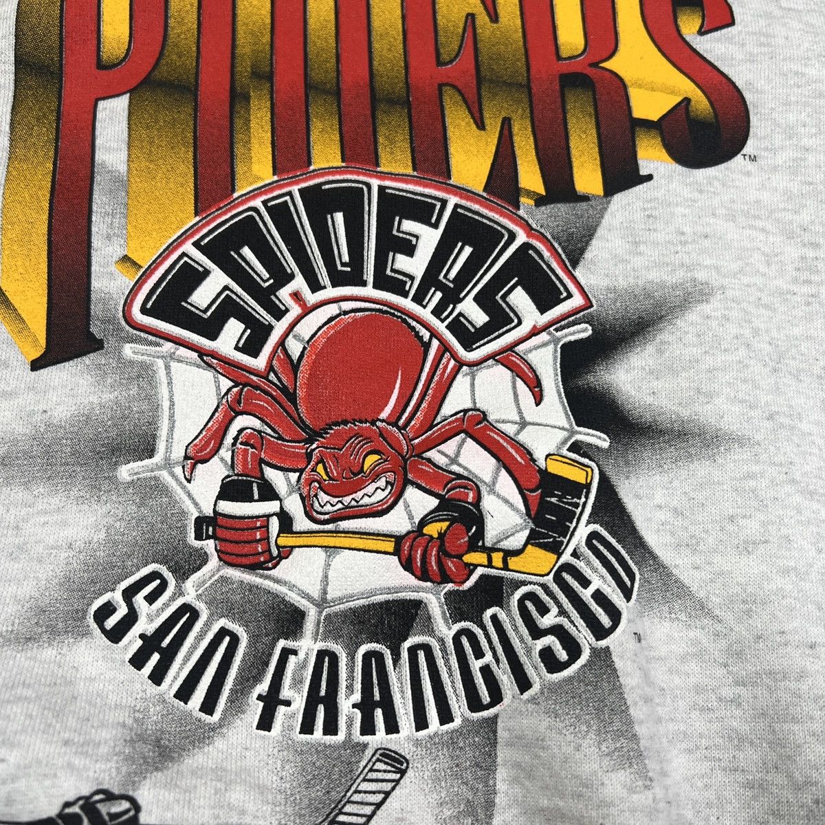 NHL × Vintage RARE Vintage 90s San Fransisco Spiders IHL Crewneck Sweater Size US M / EU 48-50 / 2 - 3 Thumbnail