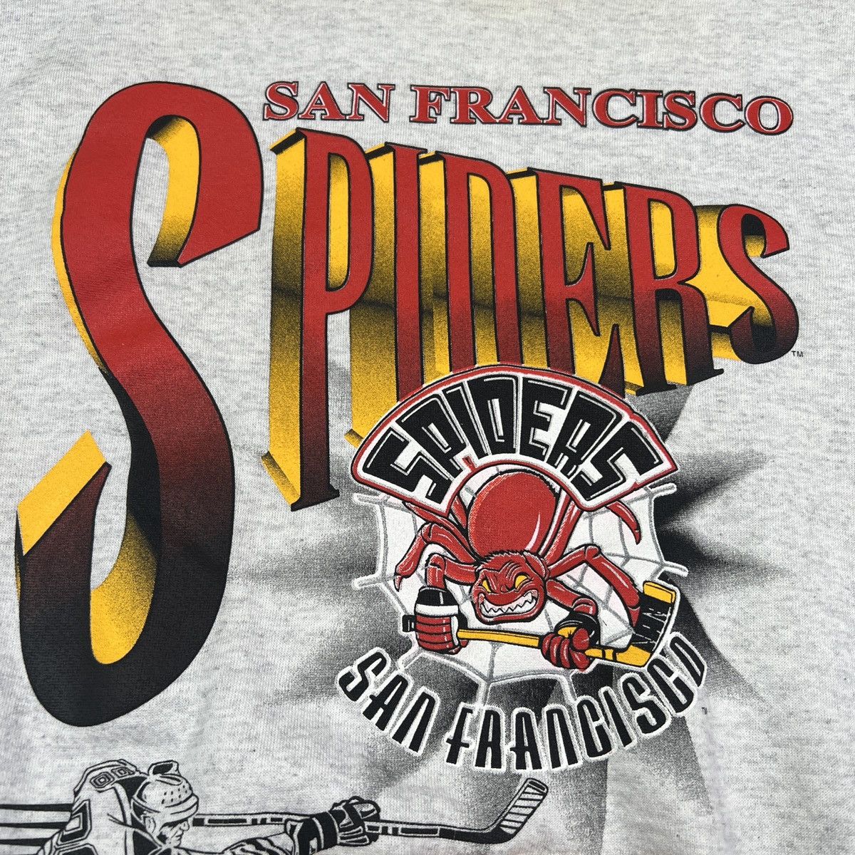 NHL × Vintage RARE Vintage 90s San Fransisco Spiders IHL Crewneck Sweater Size US M / EU 48-50 / 2 - 2 Thumbnail
