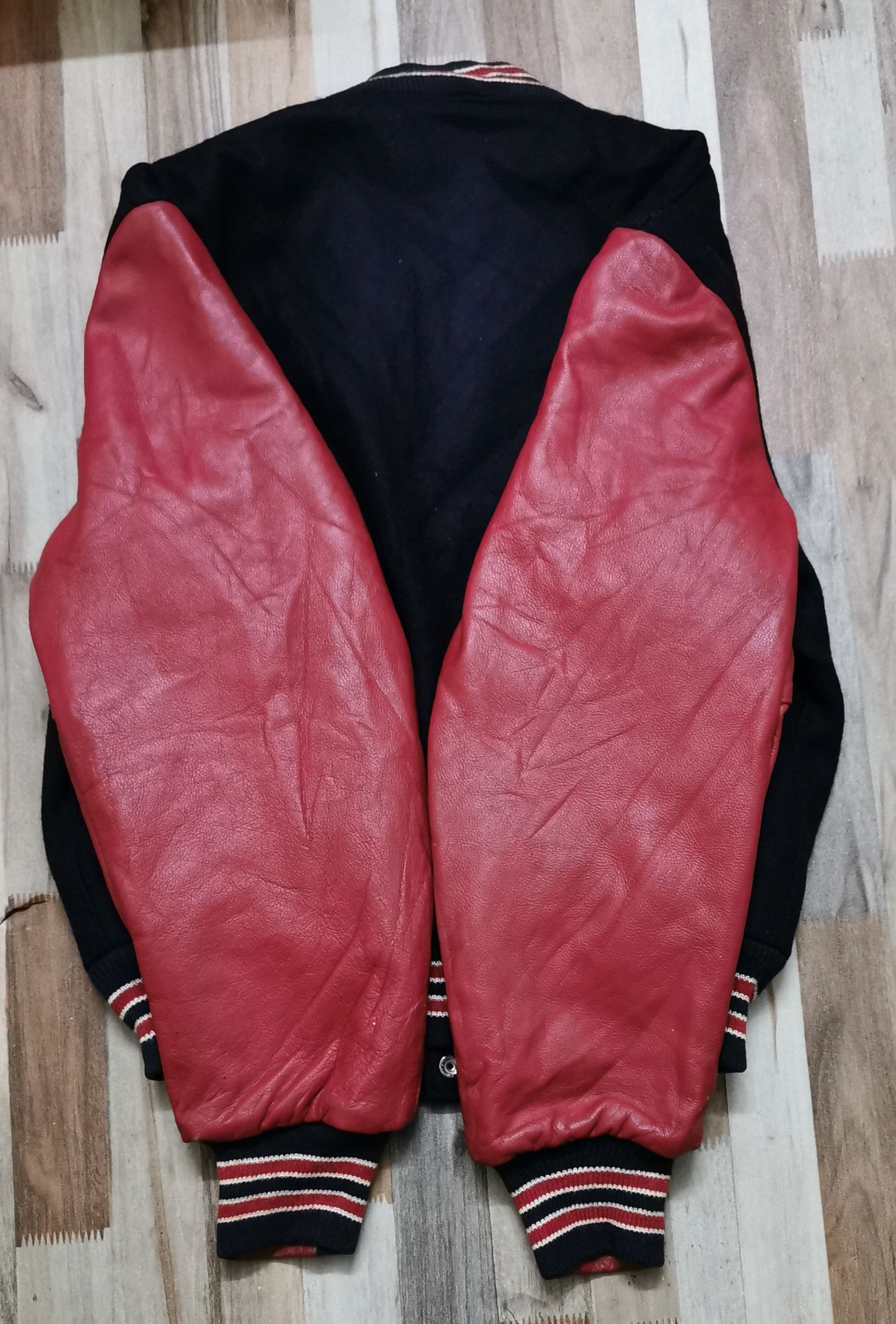 Golden Bear Golden Bear Big Logo Leather Wool Varsity Jacket Size US L / EU 52-54 / 3 - 8 Thumbnail