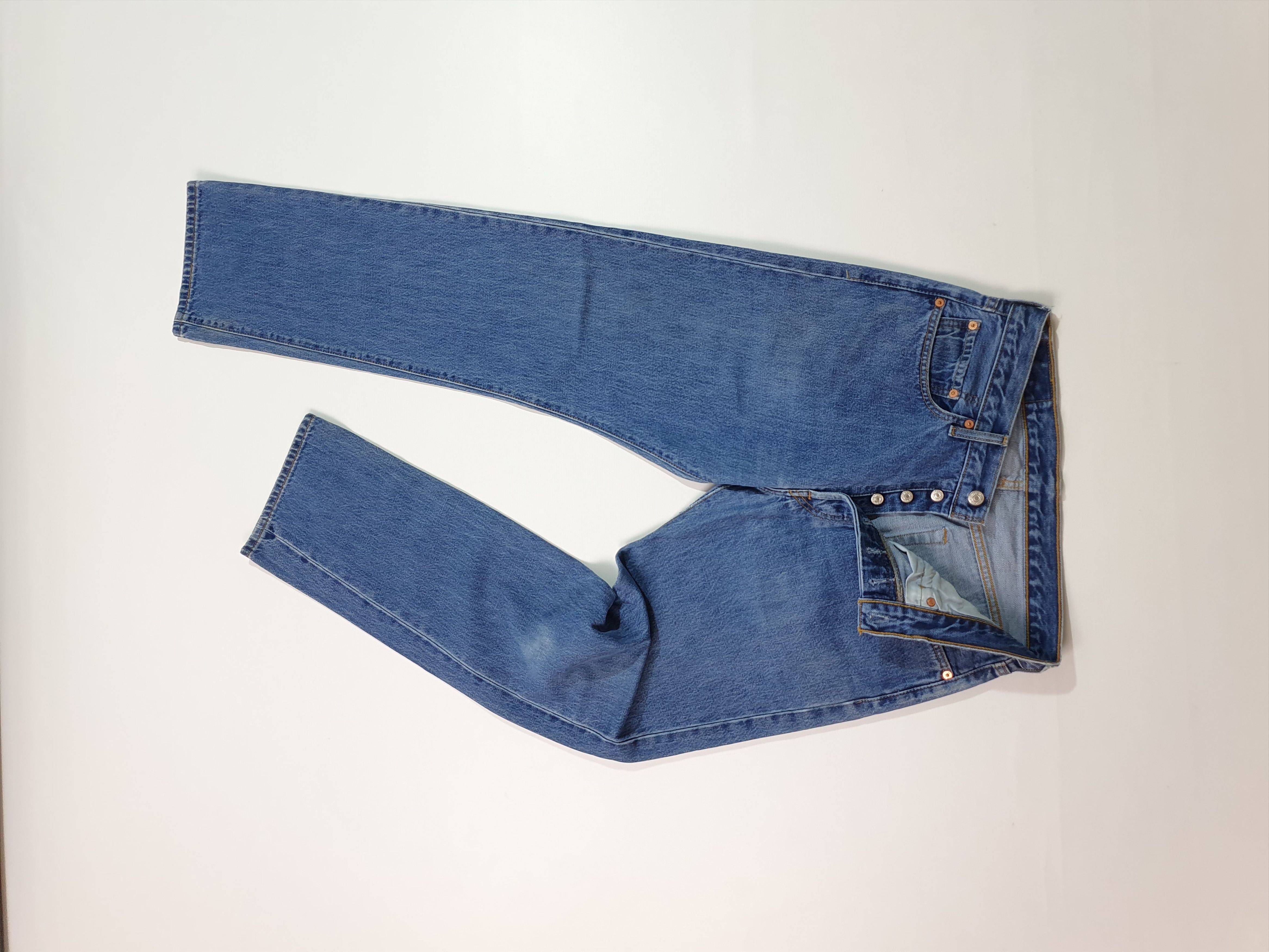 Levi's × Levi's Vintage Clothing × Vintage 90s Dirty LEVIS 501 Indigo Denim Jeans Size US 32 / EU 48 - 4 Thumbnail