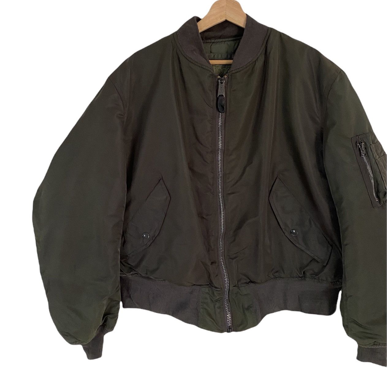 Alpha Industries 🔥VTG 90’s ALPHA INDUSTRIES MILITARY FLIGHT BOMBER JACKET Size US XXL / EU 58 / 5 - 3 Thumbnail