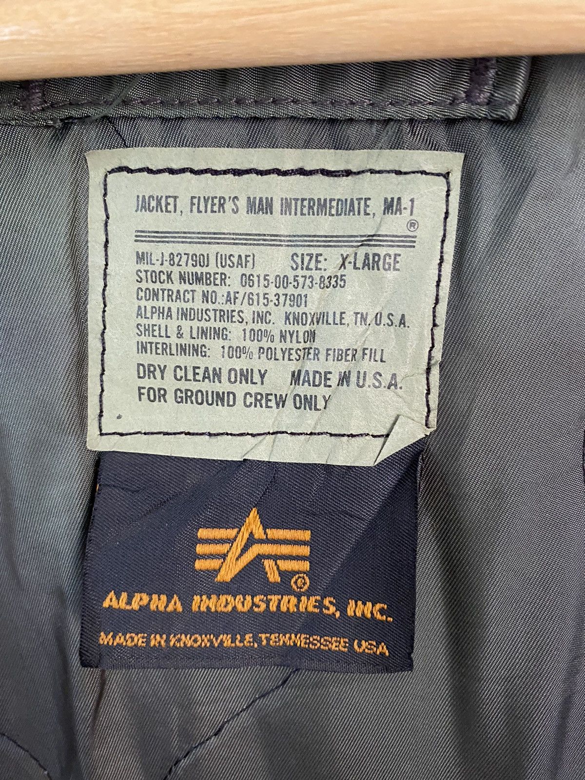 Alpha Industries 🔥VTG 90’s ALPHA INDUSTRIES MILITARY FLIGHT BOMBER JACKET Size US XXL / EU 58 / 5 - 8 Thumbnail