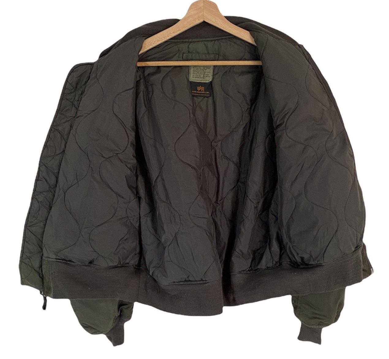 Alpha Industries 🔥VTG 90’s ALPHA INDUSTRIES MILITARY FLIGHT BOMBER JACKET Size US XXL / EU 58 / 5 - 5 Thumbnail