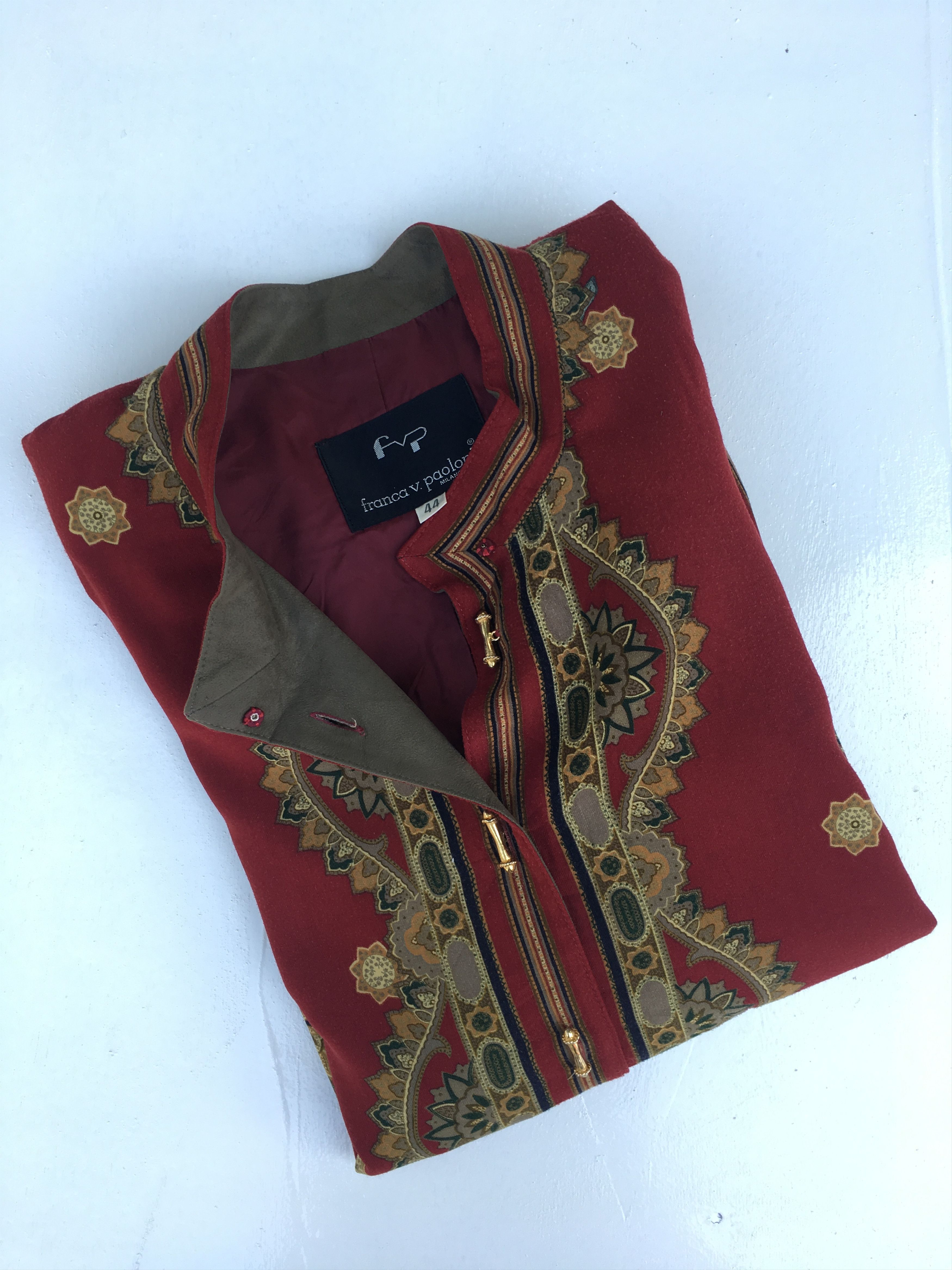 Vintage Vintage Rare Italian Designer Franca V. Paoloni Size US M / EU 48-50 / 2 - 1 Thumbnail