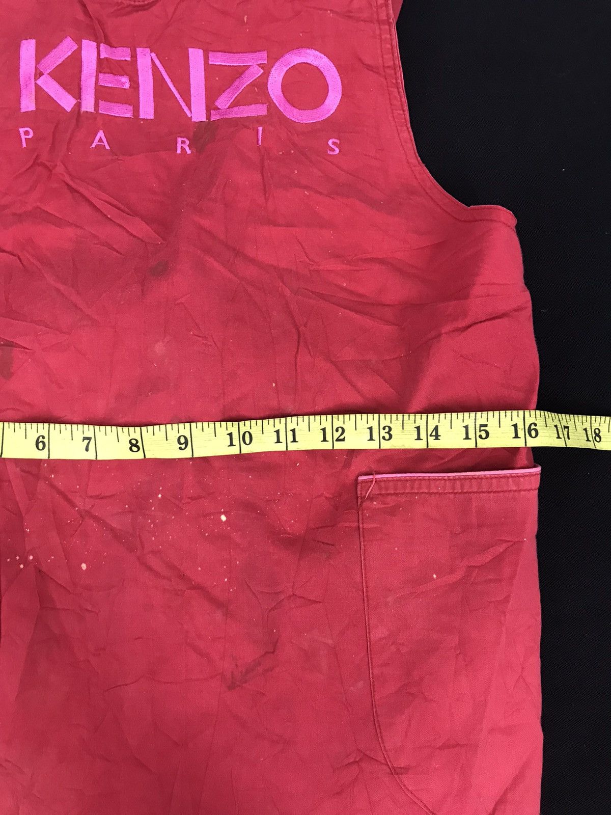 Designer Kenzo Paris Apron Nice Design Pocket Adjustable Straps Size ONE SIZE - 5 Thumbnail