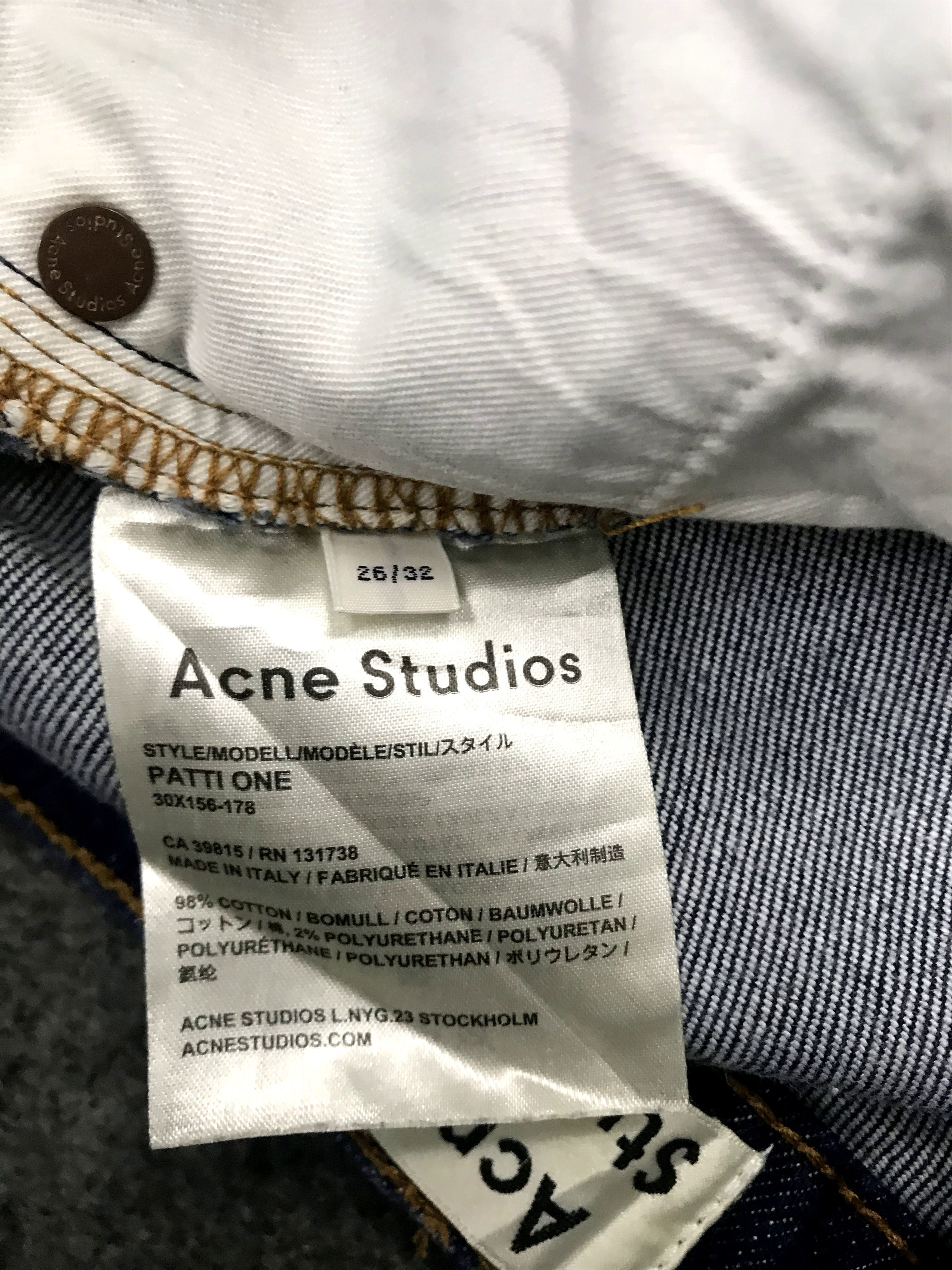Acne Studios Acne Studios Italian Designer Denim Jeans Trouser Pant Size 26" / US 2 / IT 38 - 10 Thumbnail