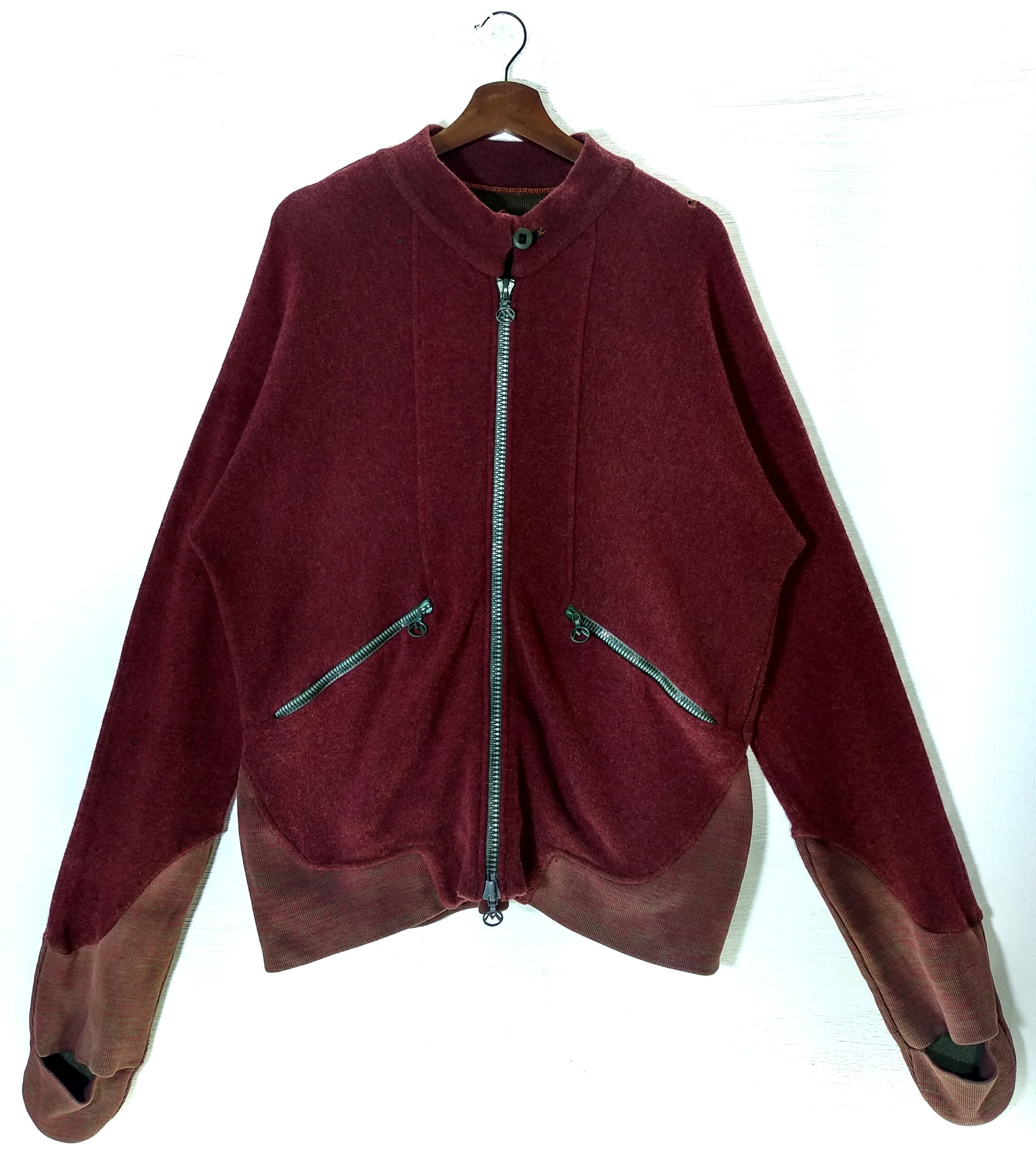 Designer Vintage Maharishi Distress Wool Sweater Size US M / EU 48-50 / 2 - 1 Thumbnail