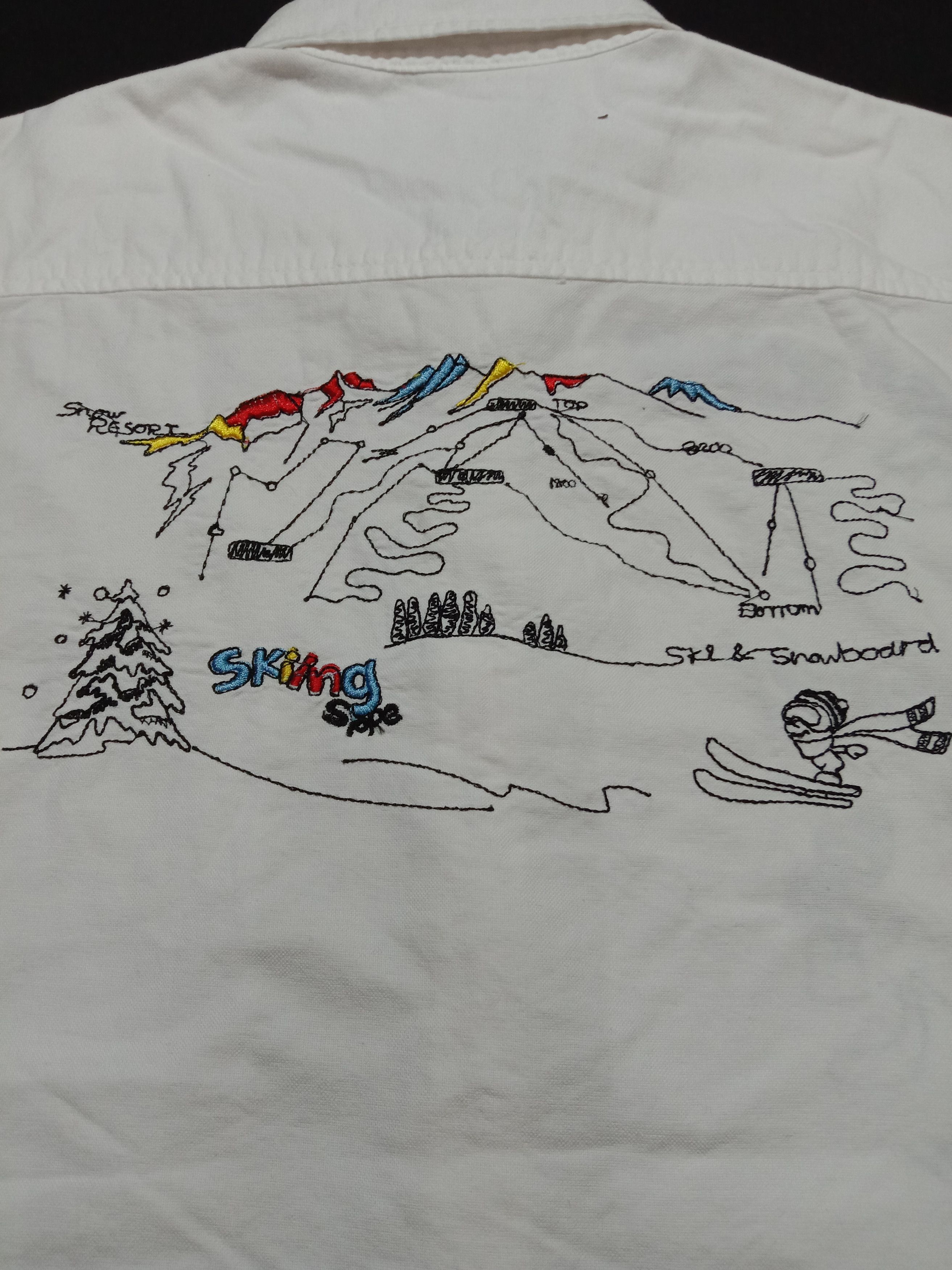 Japanese Brand Panaspur Shirt Skiing Embroidery Logo Size US M / EU 48-50 / 2 - 6 Thumbnail
