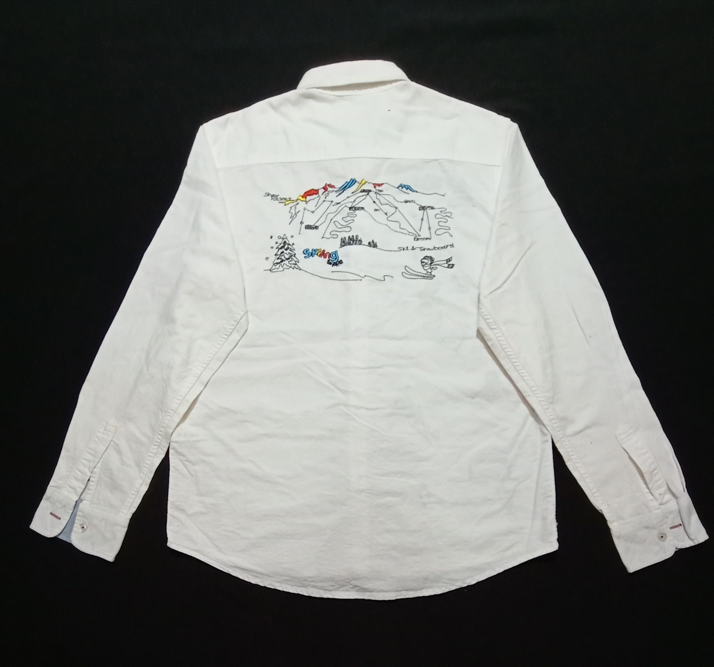 Japanese Brand Panaspur Shirt Skiing Embroidery Logo Size US M / EU 48-50 / 2 - 2 Thumbnail