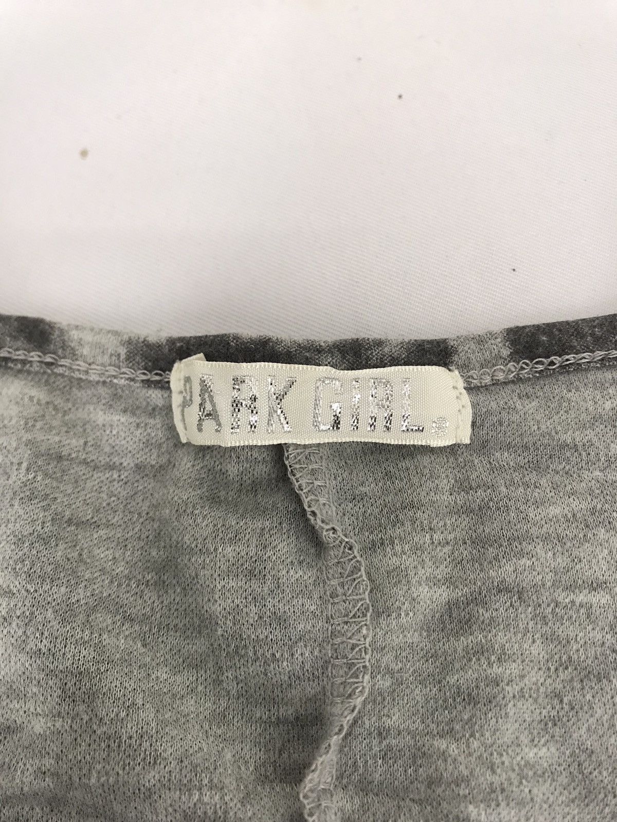 Japanese Brand Park Girl Baggy Tank Top Crop Skull Logo Acid Wash Size XL / US 12-14 / IT 48-50 - 4 Thumbnail
