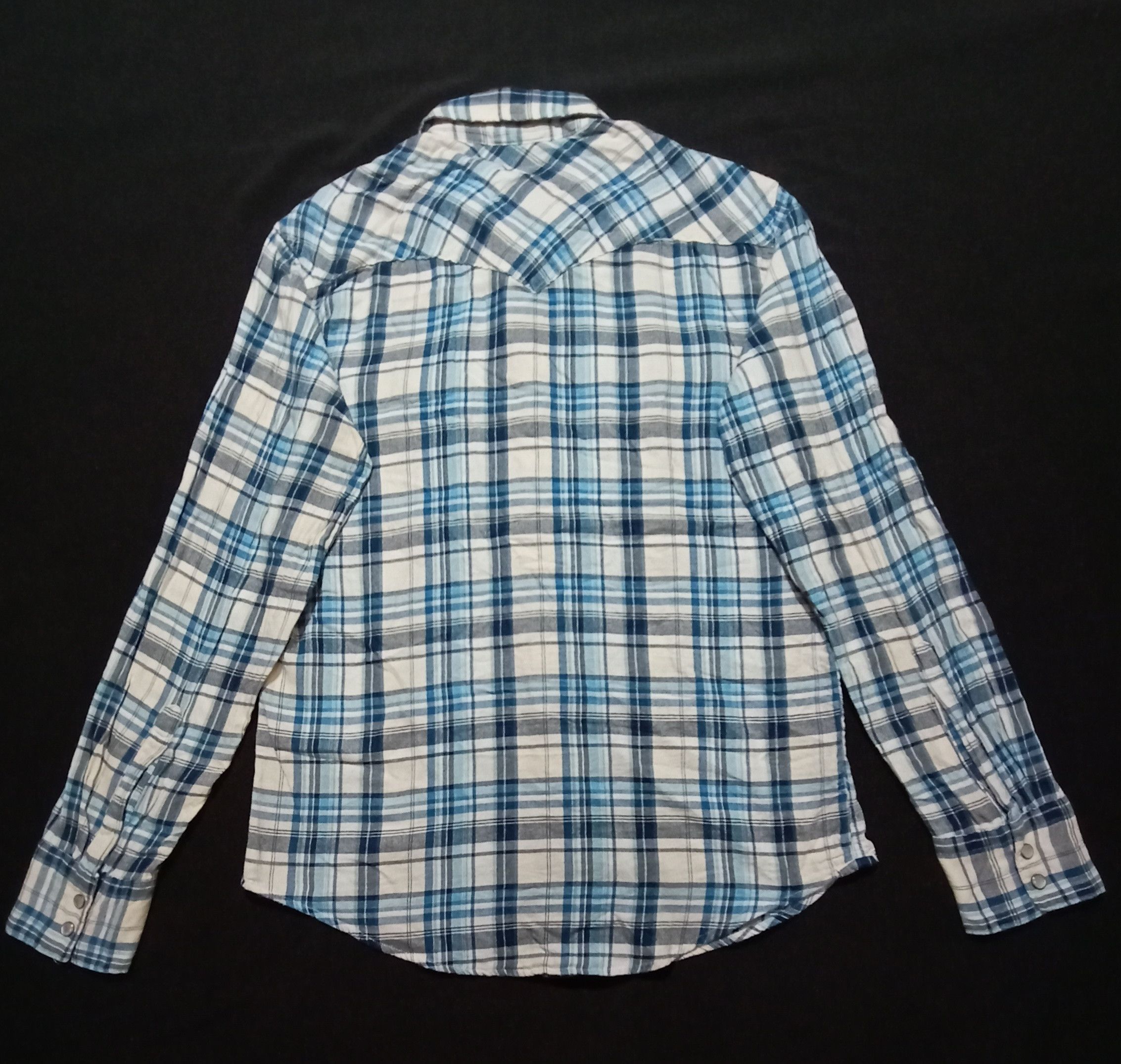 Designer Levi's San Francisco Check Plaid Design Blue Color Size US S / EU 44-46 / 1 - 8 Thumbnail