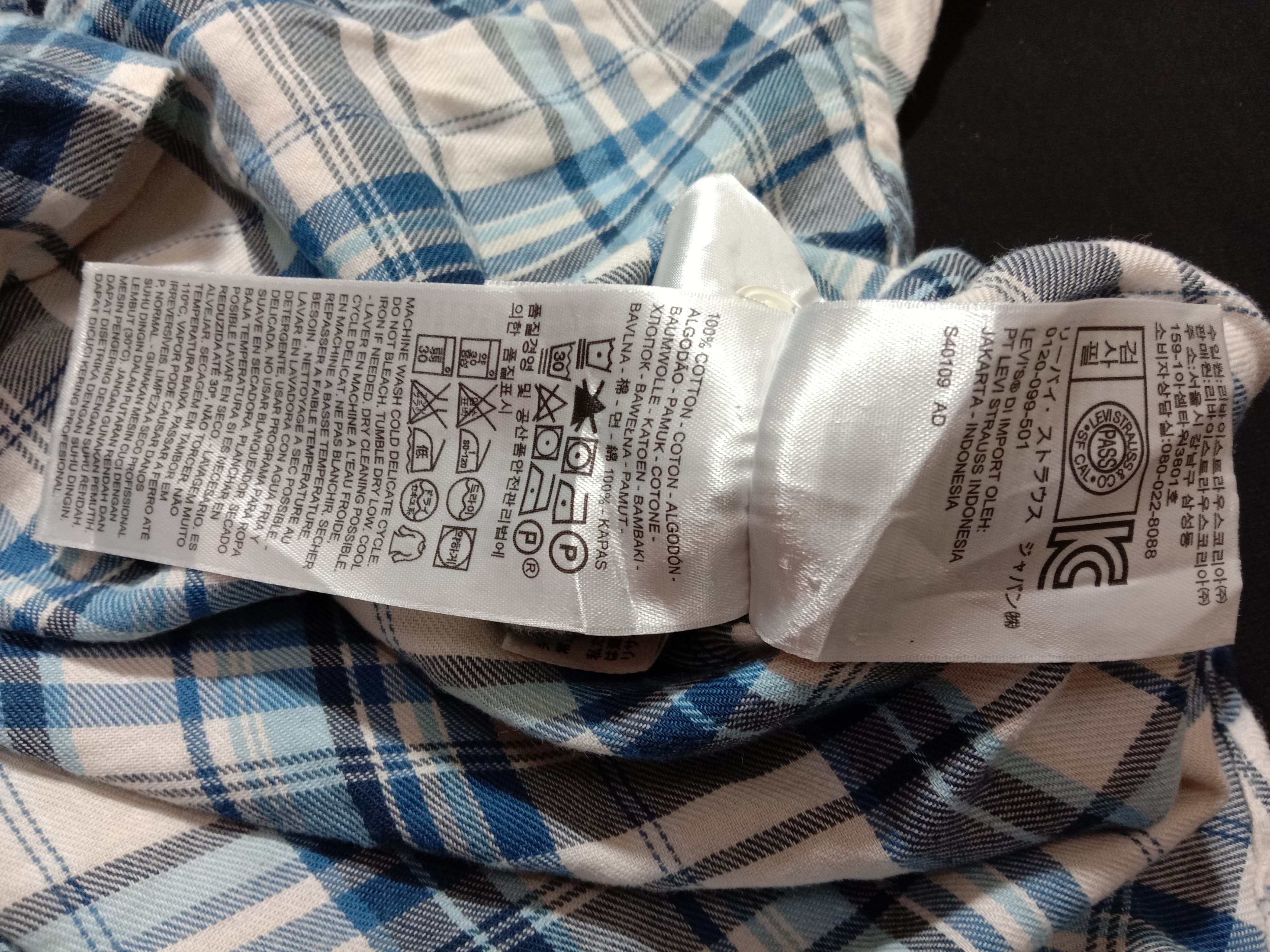 Designer Levi's San Francisco Check Plaid Design Blue Color Size US S / EU 44-46 / 1 - 7 Thumbnail