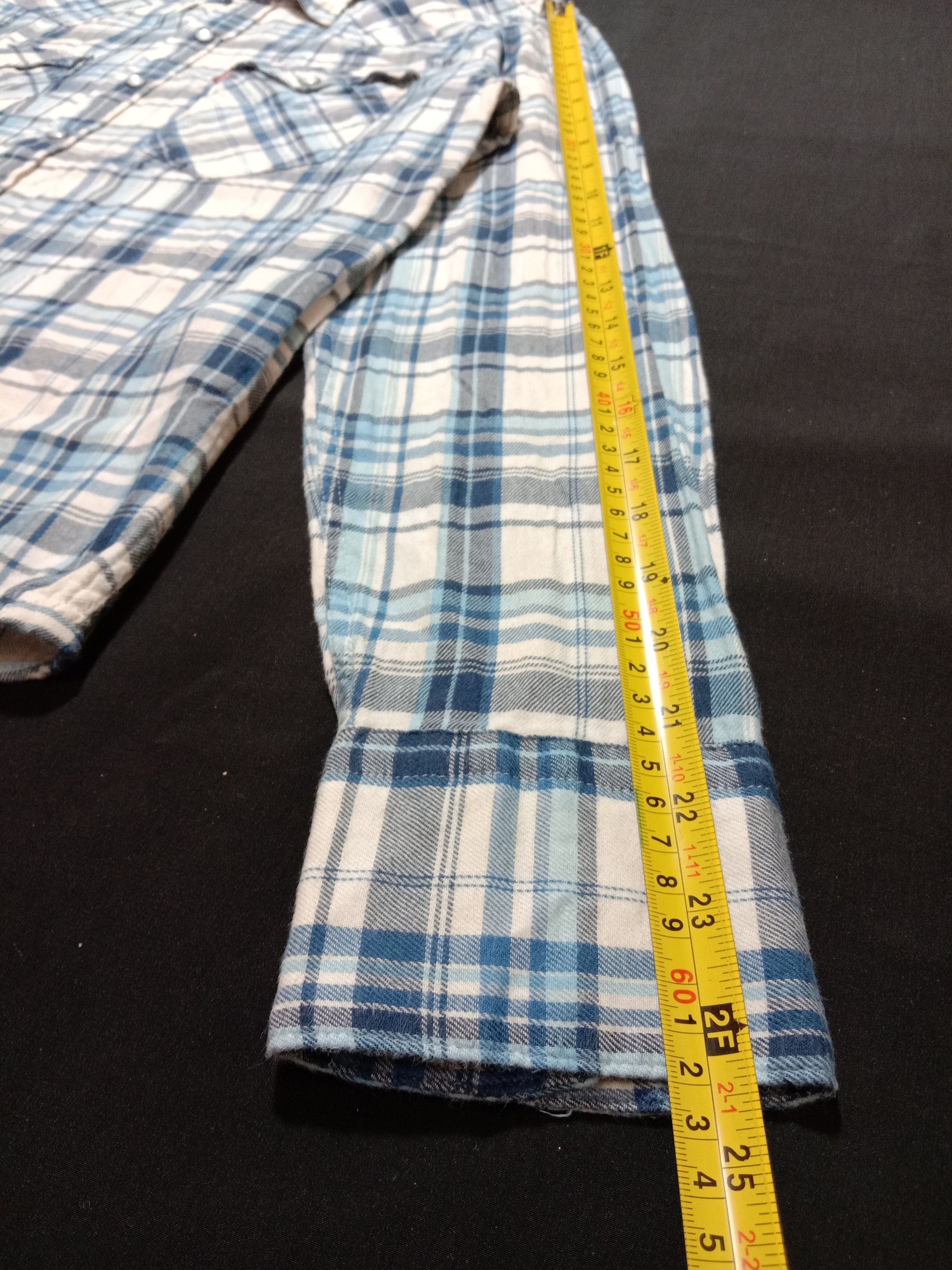 Designer Levi's San Francisco Check Plaid Design Blue Color Size US S / EU 44-46 / 1 - 2 Thumbnail
