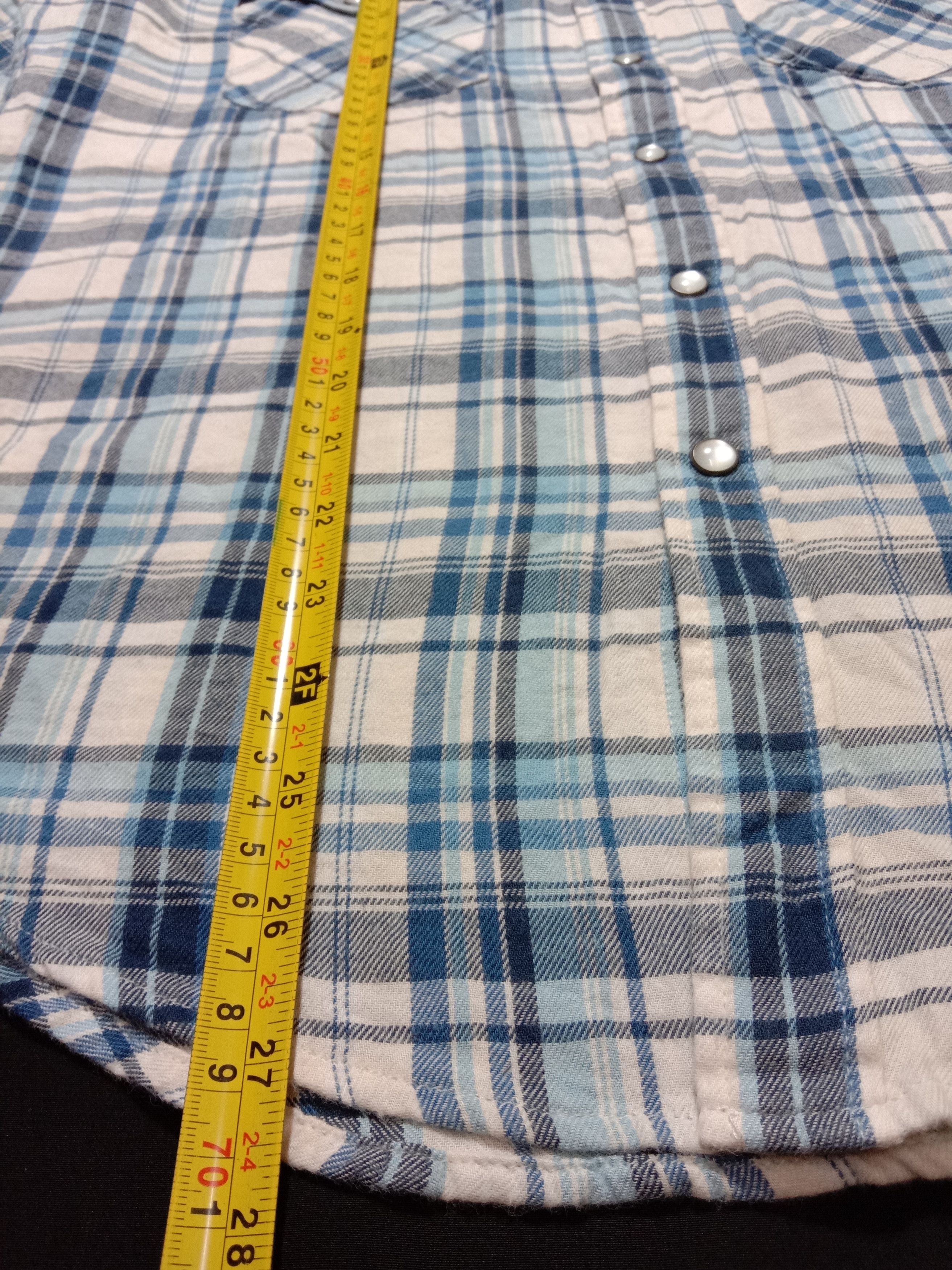 Designer Levi's San Francisco Check Plaid Design Blue Color Size US S / EU 44-46 / 1 - 3 Thumbnail