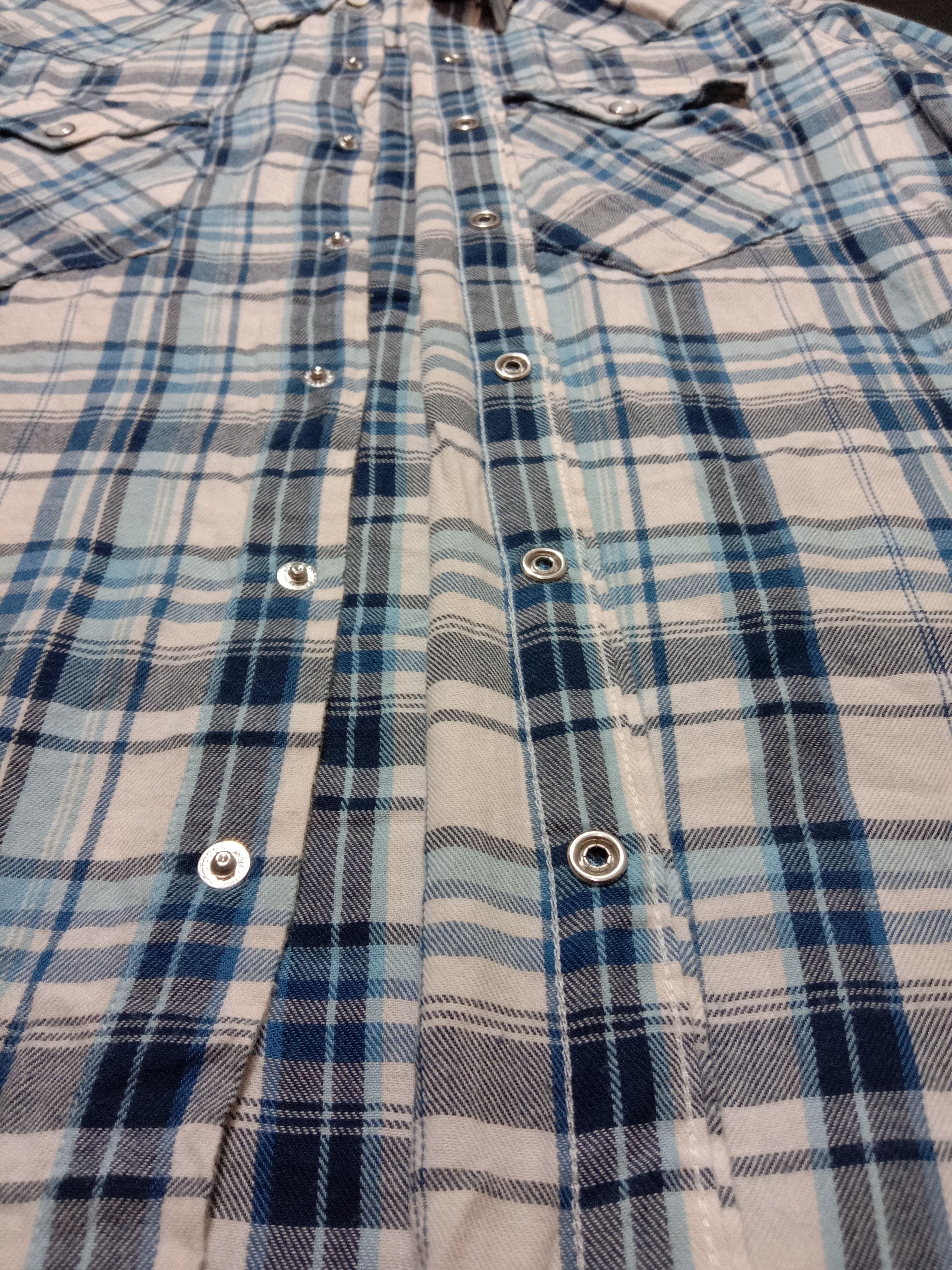 Designer Levi's San Francisco Check Plaid Design Blue Color Size US S / EU 44-46 / 1 - 11 Thumbnail