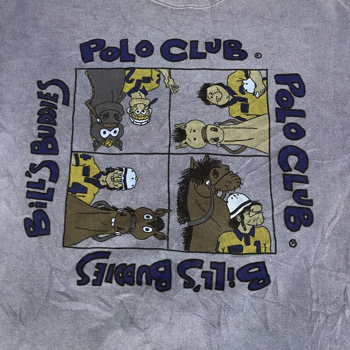 Japanese Brand Vintage Polo Club Bill’s Buddies Sweatshirt Pull Over Style Size US L / EU 52-54 / 3 - 2 Thumbnail