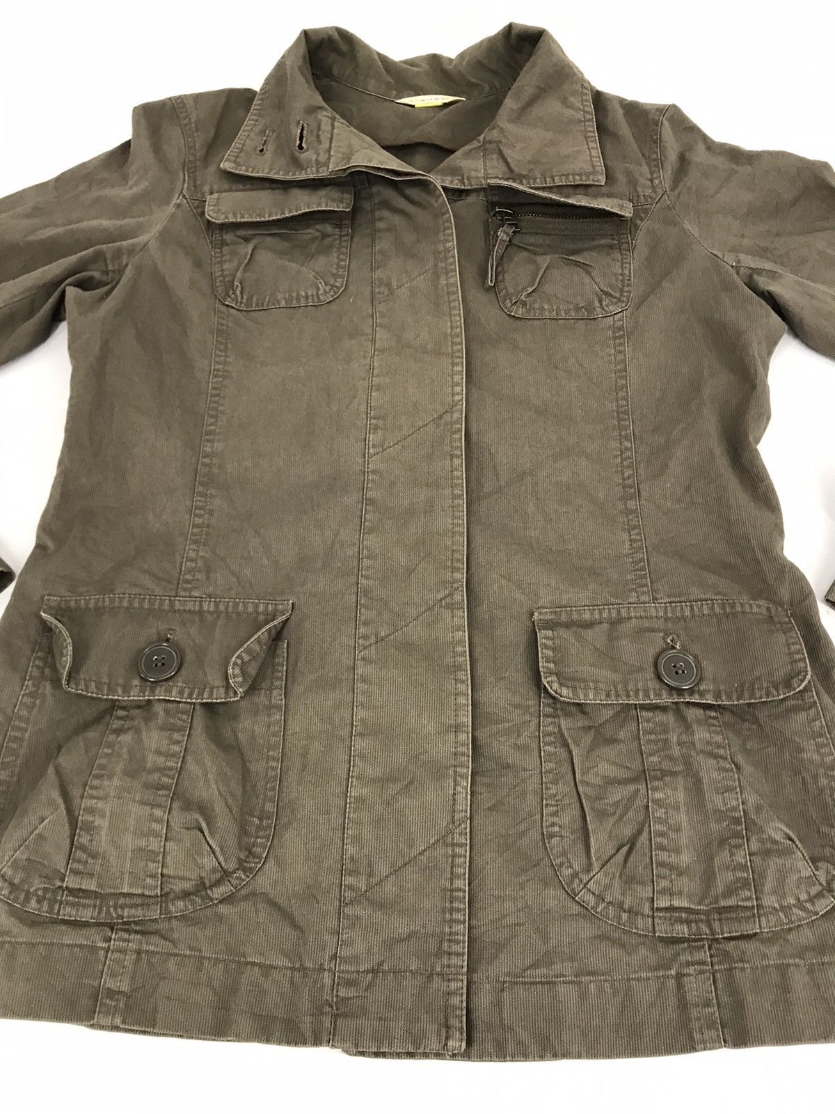 Japanese Brand Caprine Light Jacket Style Button Style Many Pockets Size S / US 4 / IT 40 - 3 Thumbnail