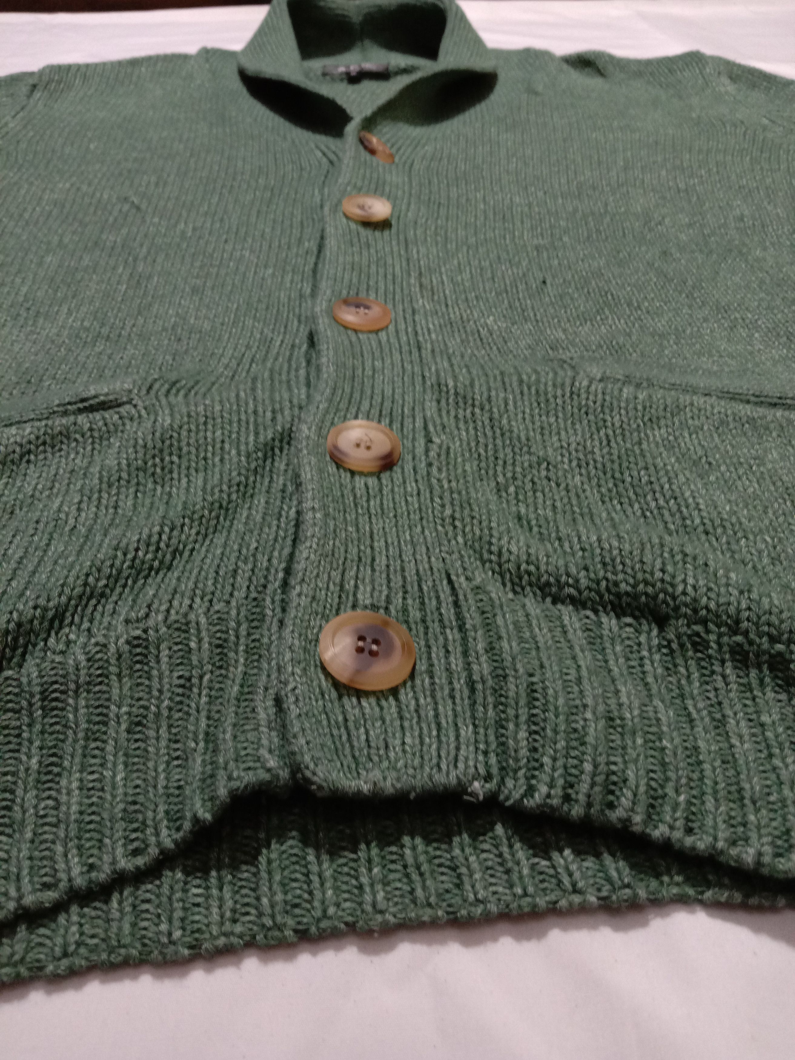 A.P.C. A.P.C Japan Rue Madame Paris Green Knitwear Cardigan Jacket Size M / US 6-8 / IT 42-44 - 2 Thumbnail