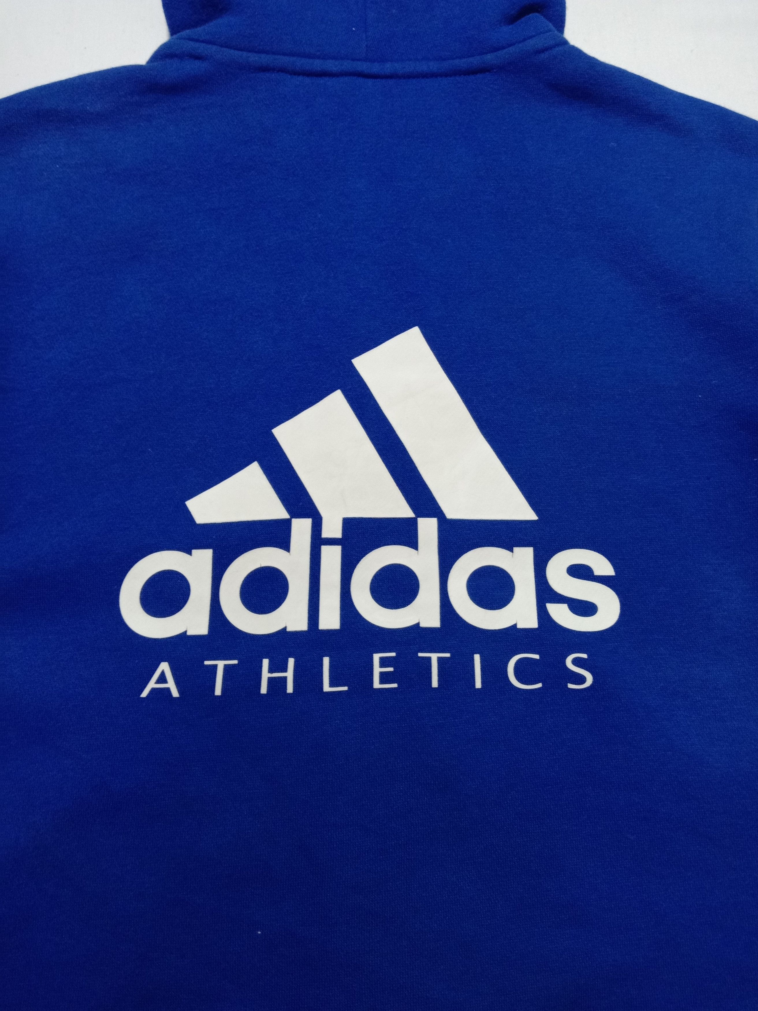 Adidas Adidas Athletics Hoodies Big Spell Out Logo Blue Color Size XS / US 0-2 / IT 36-38 - 14 Thumbnail