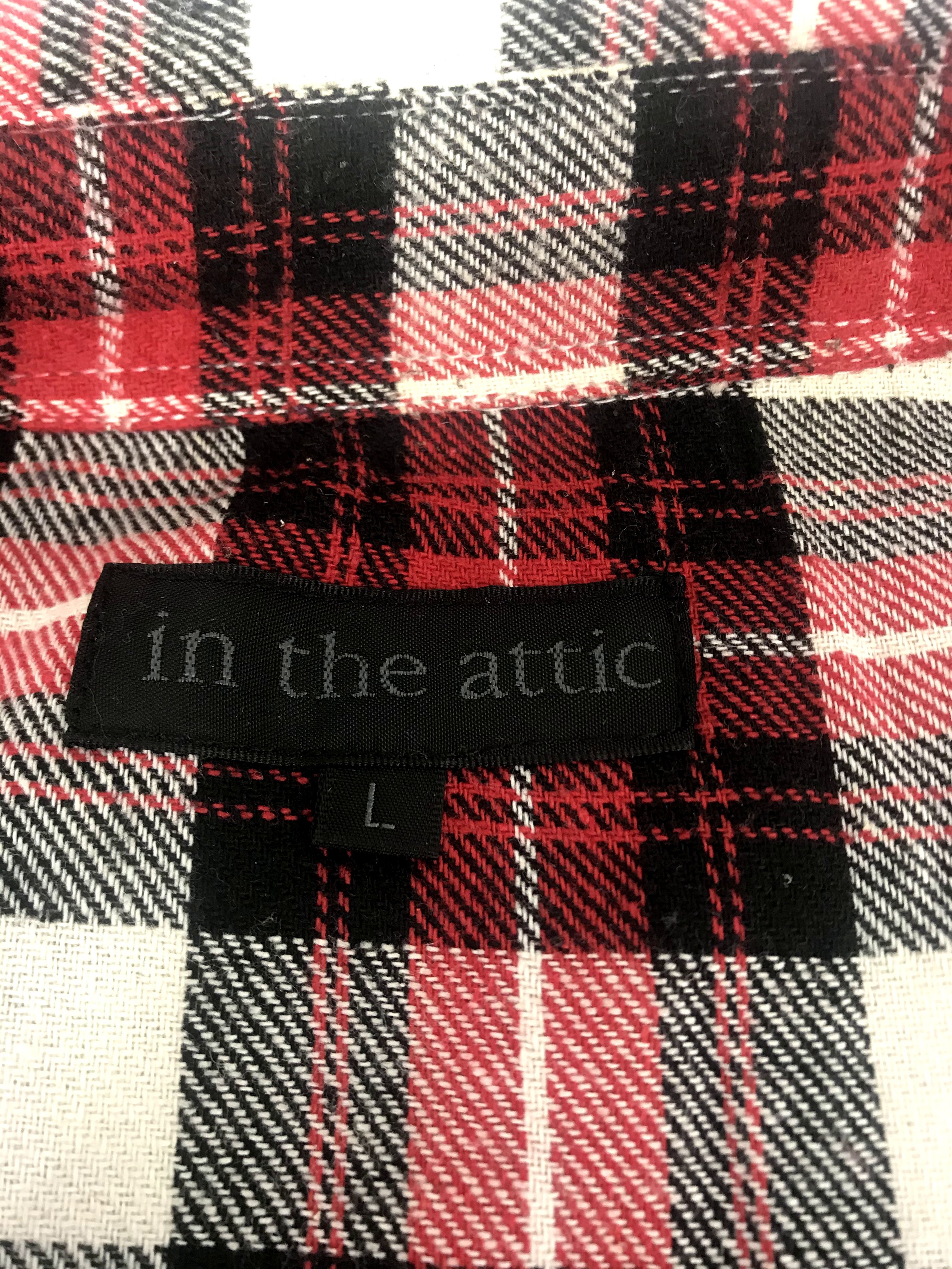 Flannel Vintage In the Attic Flannel Casual Shirt Double Pockets Size US M / EU 48-50 / 2 - 7 Thumbnail