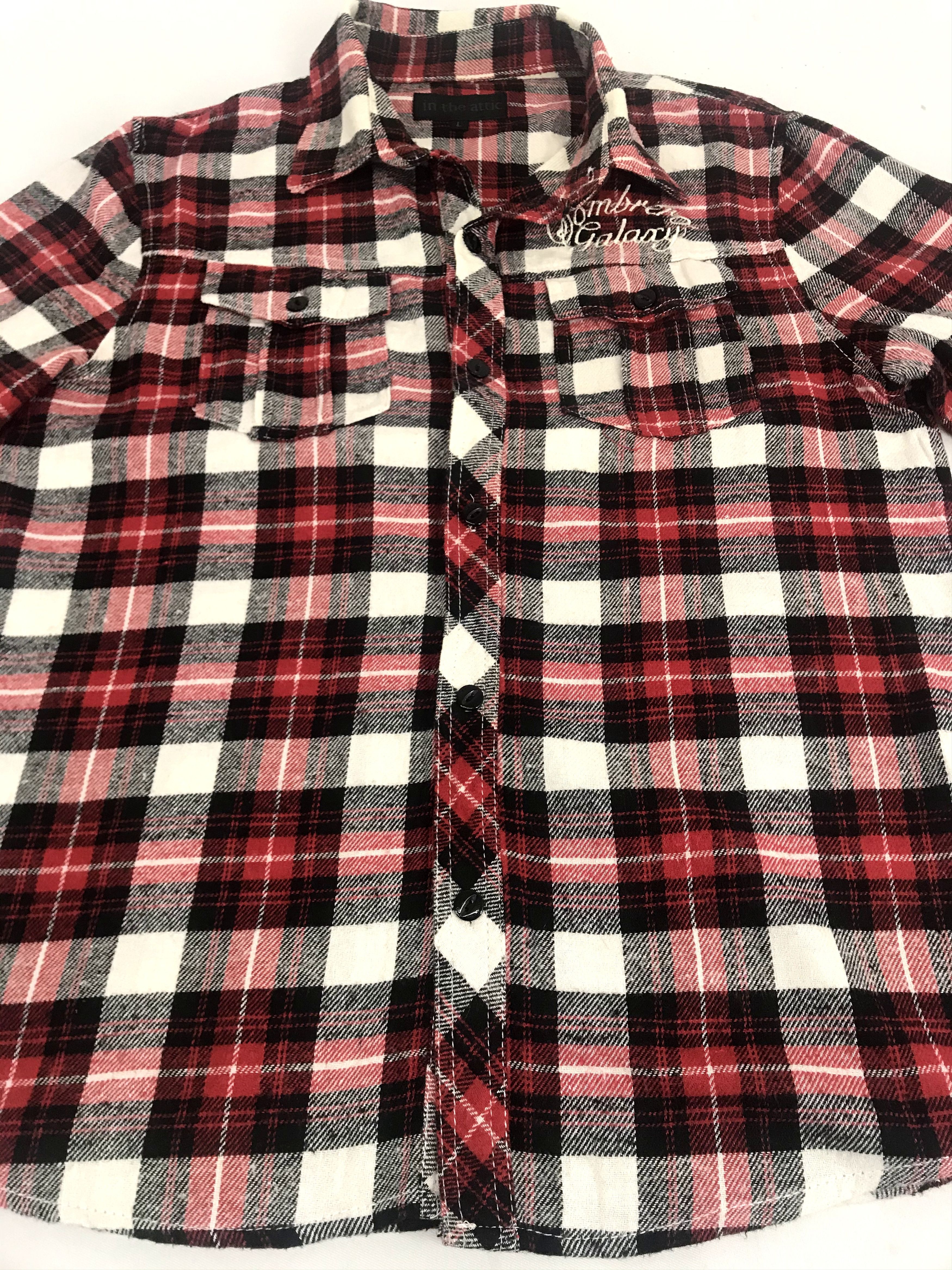 Flannel Vintage In the Attic Flannel Casual Shirt Double Pockets Size US M / EU 48-50 / 2 - 3 Thumbnail
