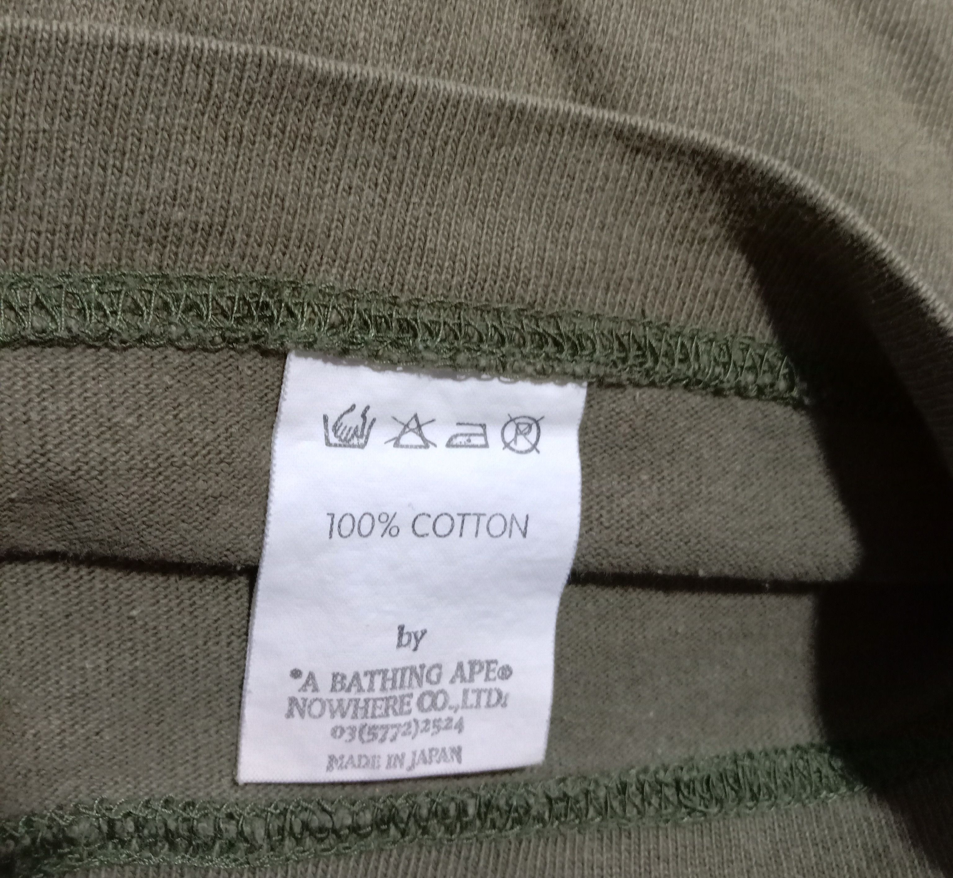 Bape Vintage 90s A Bathing Ape General Bape Tee Military Army Size US M / EU 48-50 / 2 - 6 Thumbnail