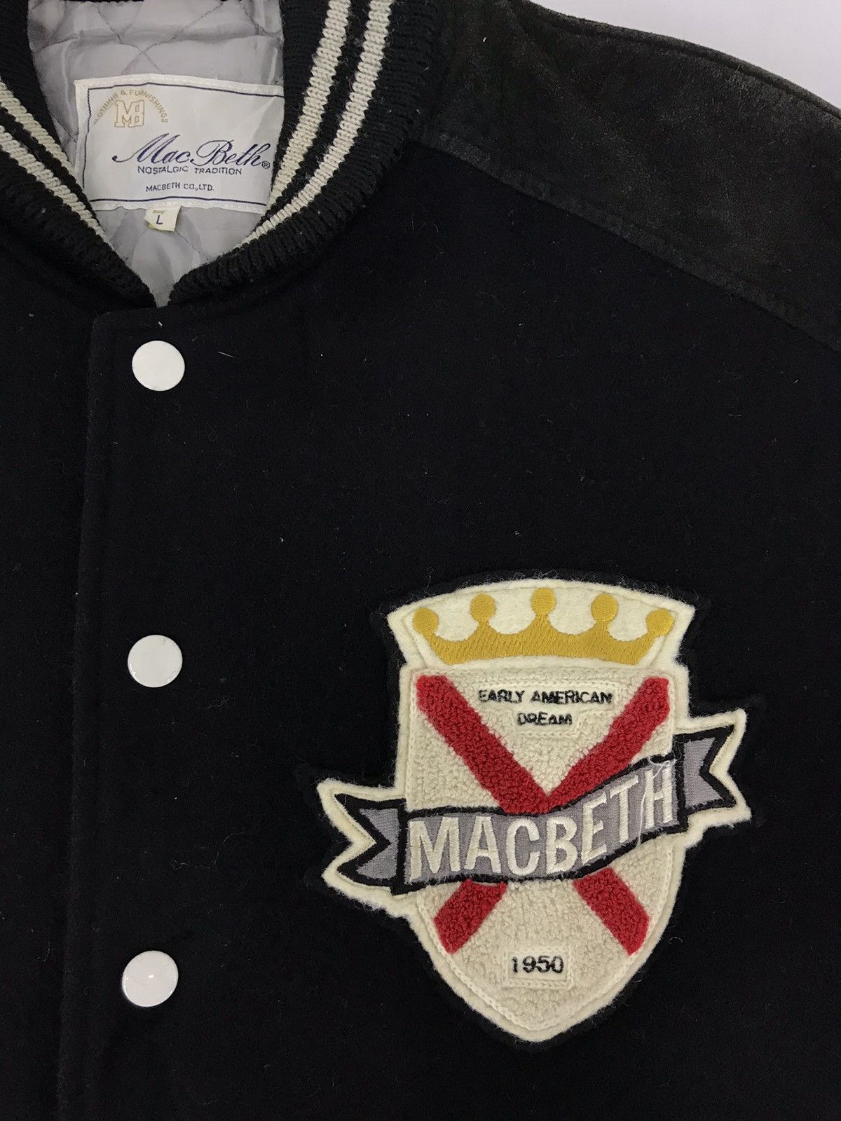 Macbeth Vintage Macbeth Varsity Jacket Wool Quilted Inner Size US L / EU 52-54 / 3 - 6 Thumbnail